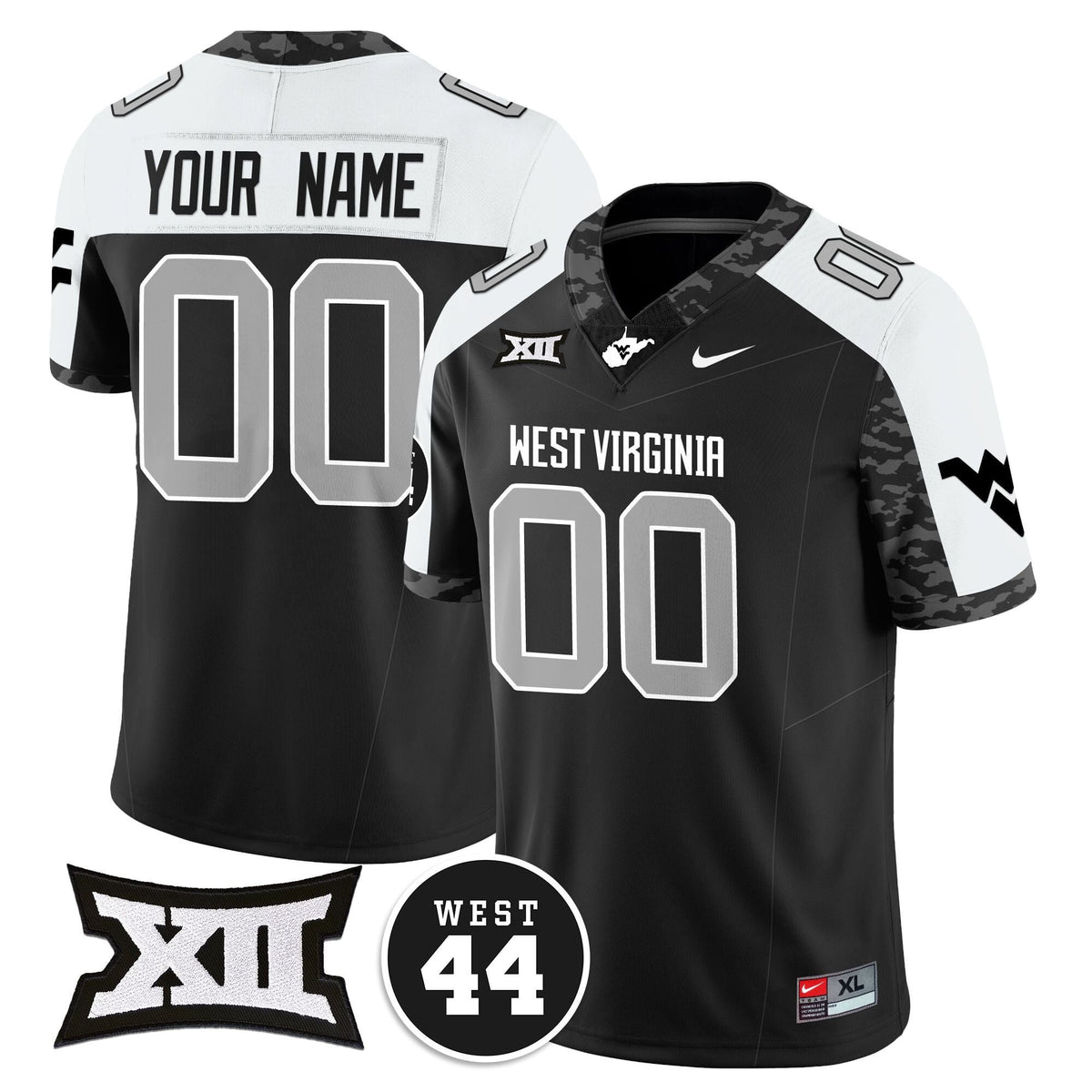 Custom Name/Gender West Virginia Mountaineers 2024 Vapor Limited Jersey - All Stitched - Honor Jerry West