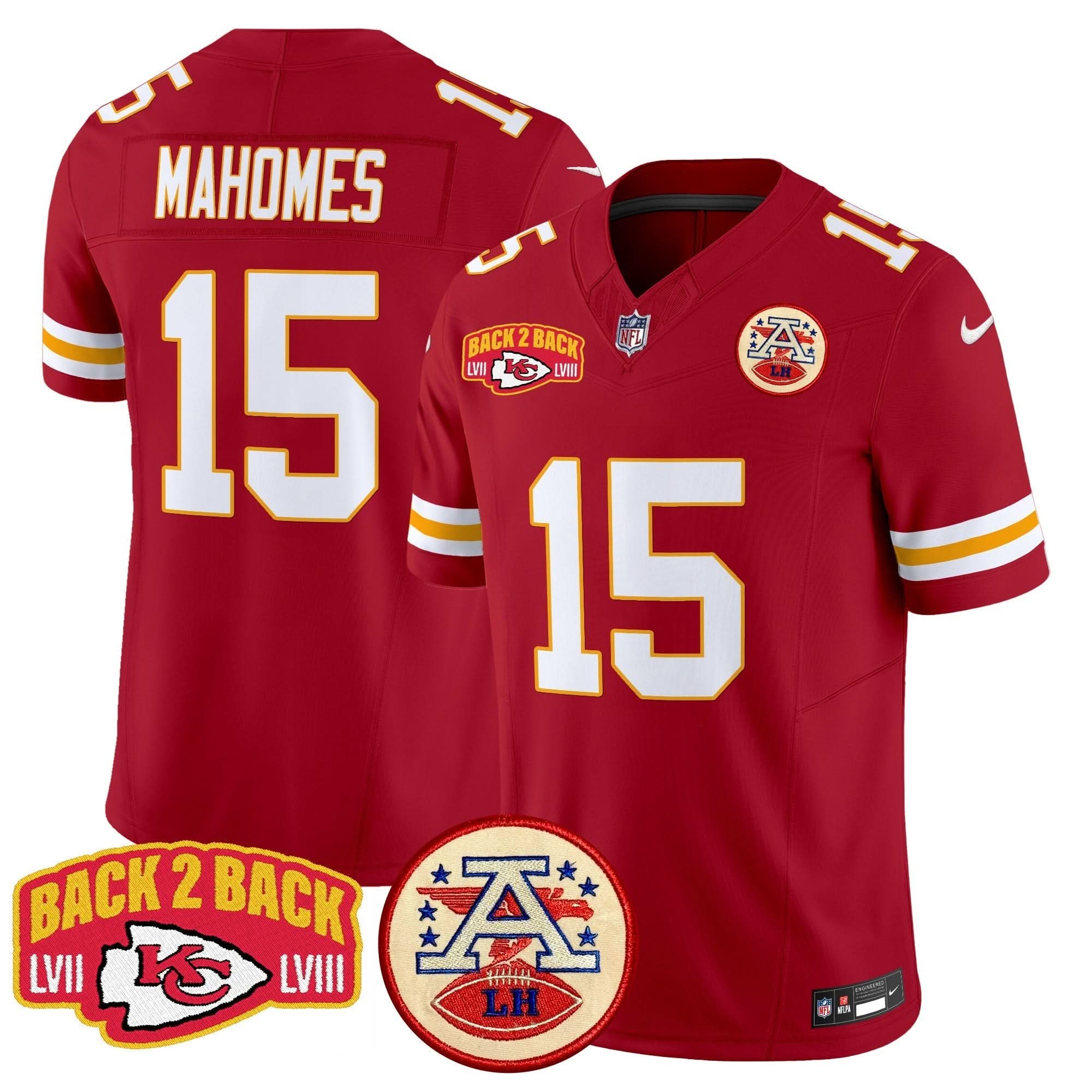 KC Super Back 2 Back Patch Vapor Limited Jersey