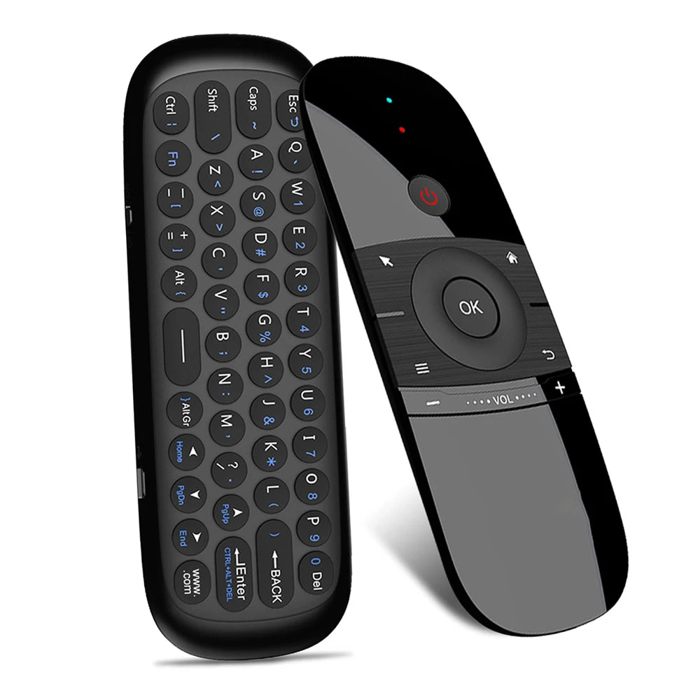 W1 Air Mouse 2.4G Wireless Keyboard Remote Control IR Remote Learning 6-Axis Motion Sense for Smart TV Android TV Box PC Laptop