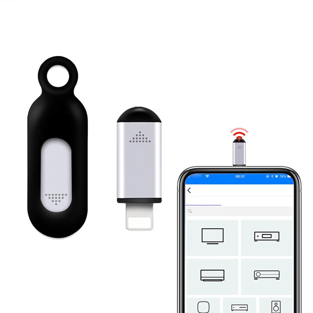 Smartphone Remote Control IR Blasters Type C Micro Lightning Universal Smart Infrared App Control Adapter for TV Air Conditioner