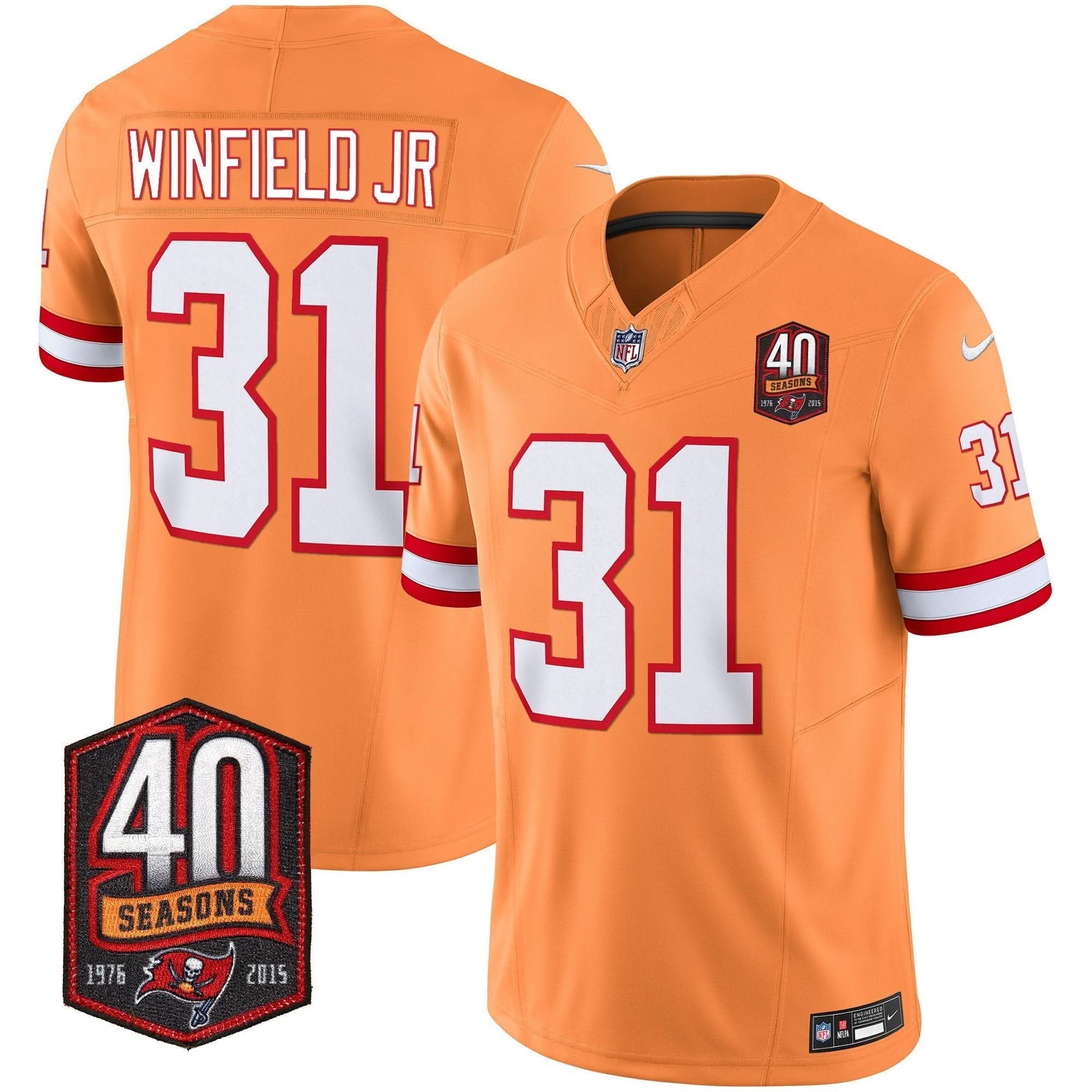 TB 40th Season Patch Vapor Limited Jersey