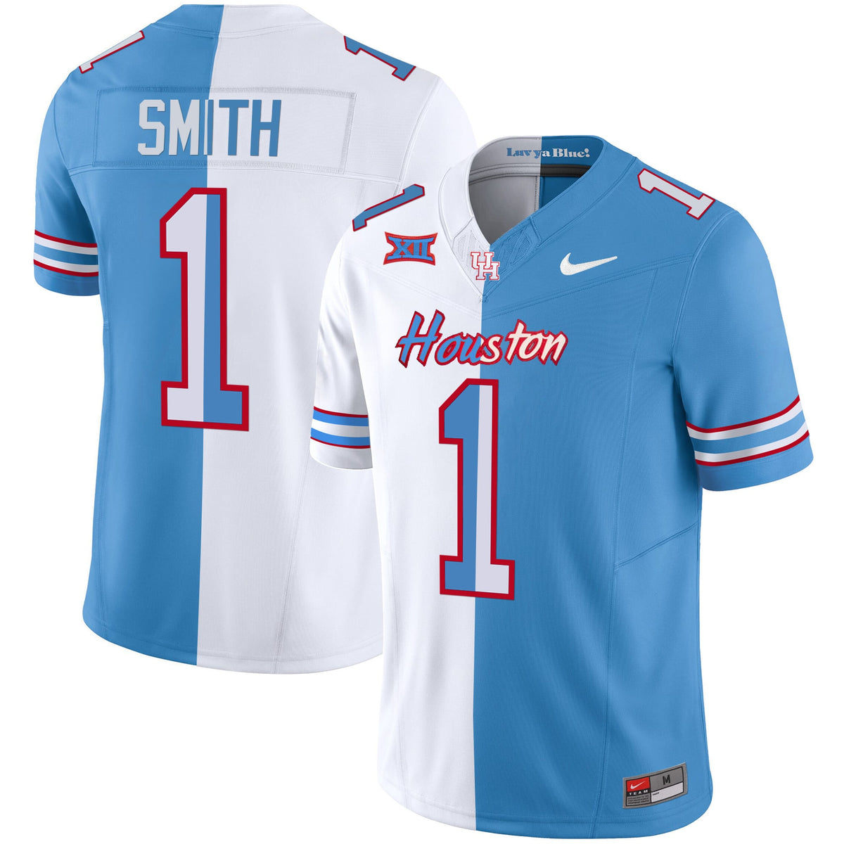 Men's Houston Cougars 2023 Oilers Inspired Vapor Jersey V5 - All Stitched