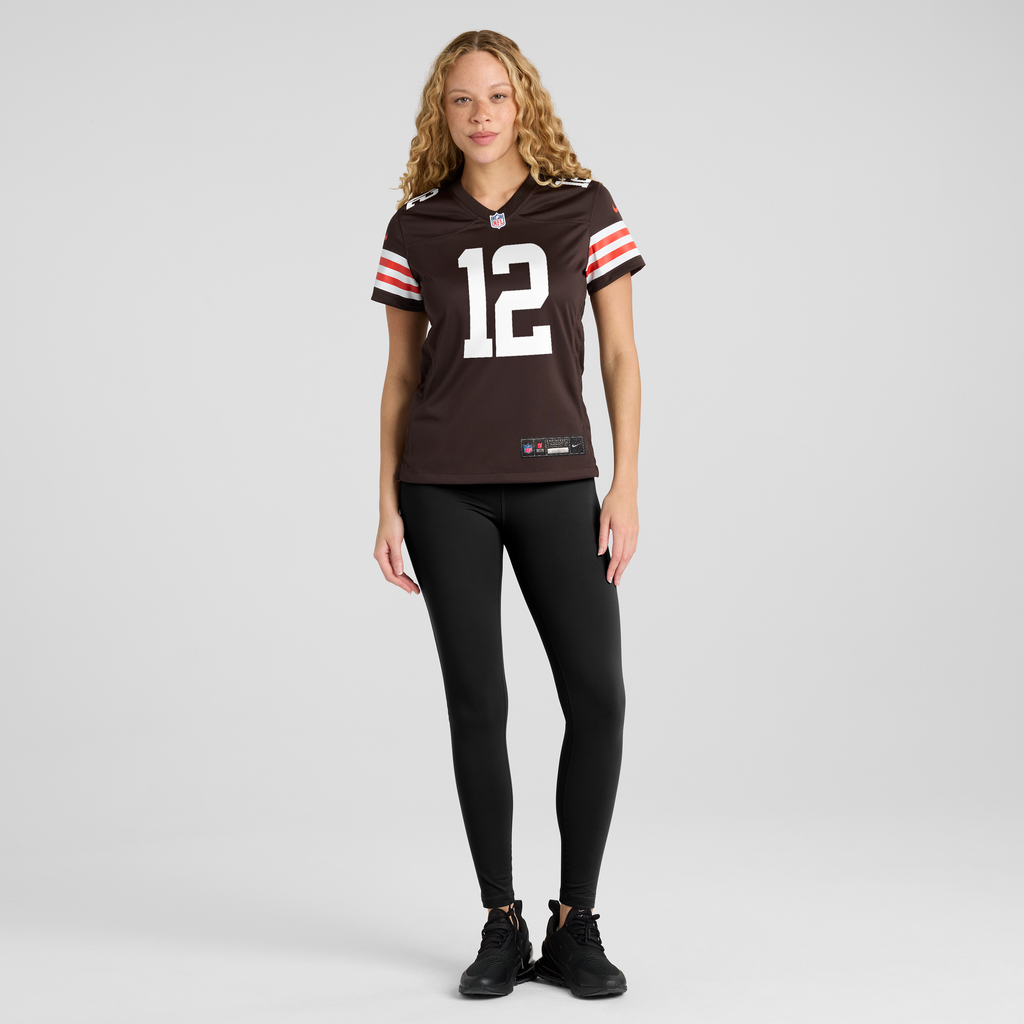 Women's Cleveland Browns Denzel Boston Nike Brown Team Game Jersey