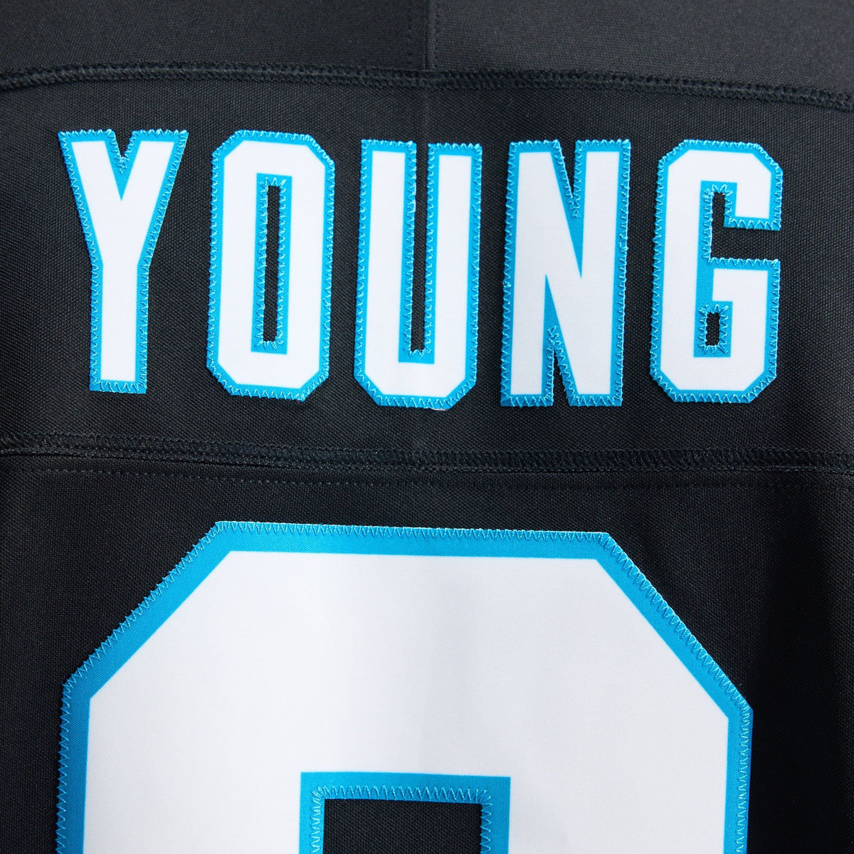 Men's Carolina Panthers Bryce Young Nike Black Team Vapor Fuse Stitched Limited Jersey