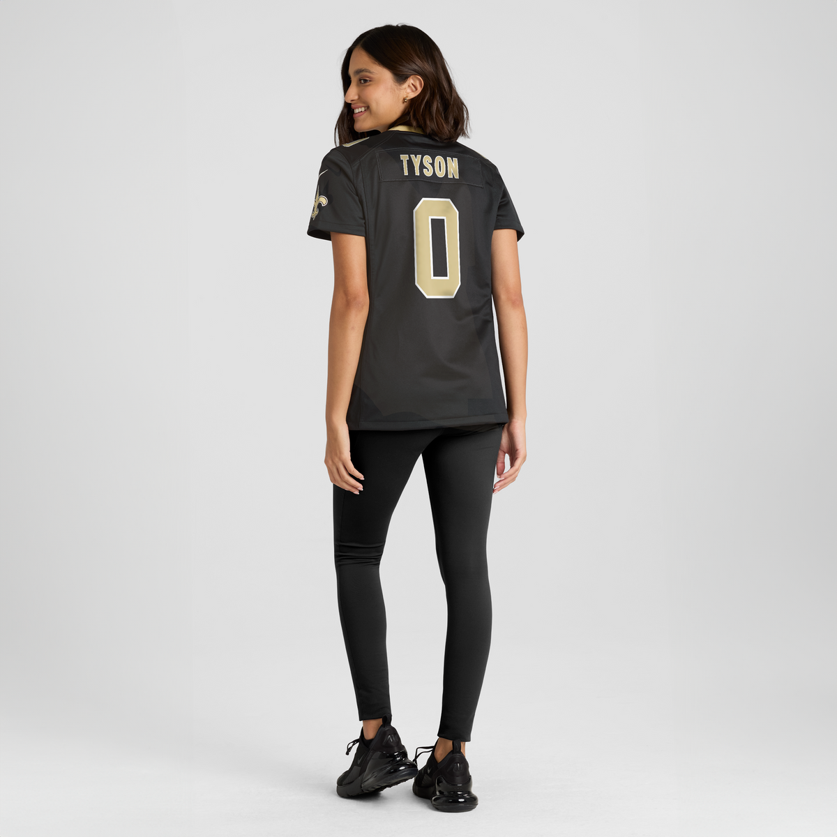 Women's New Orleans Saints Jordyn Tyson Nike Black Game Jersey