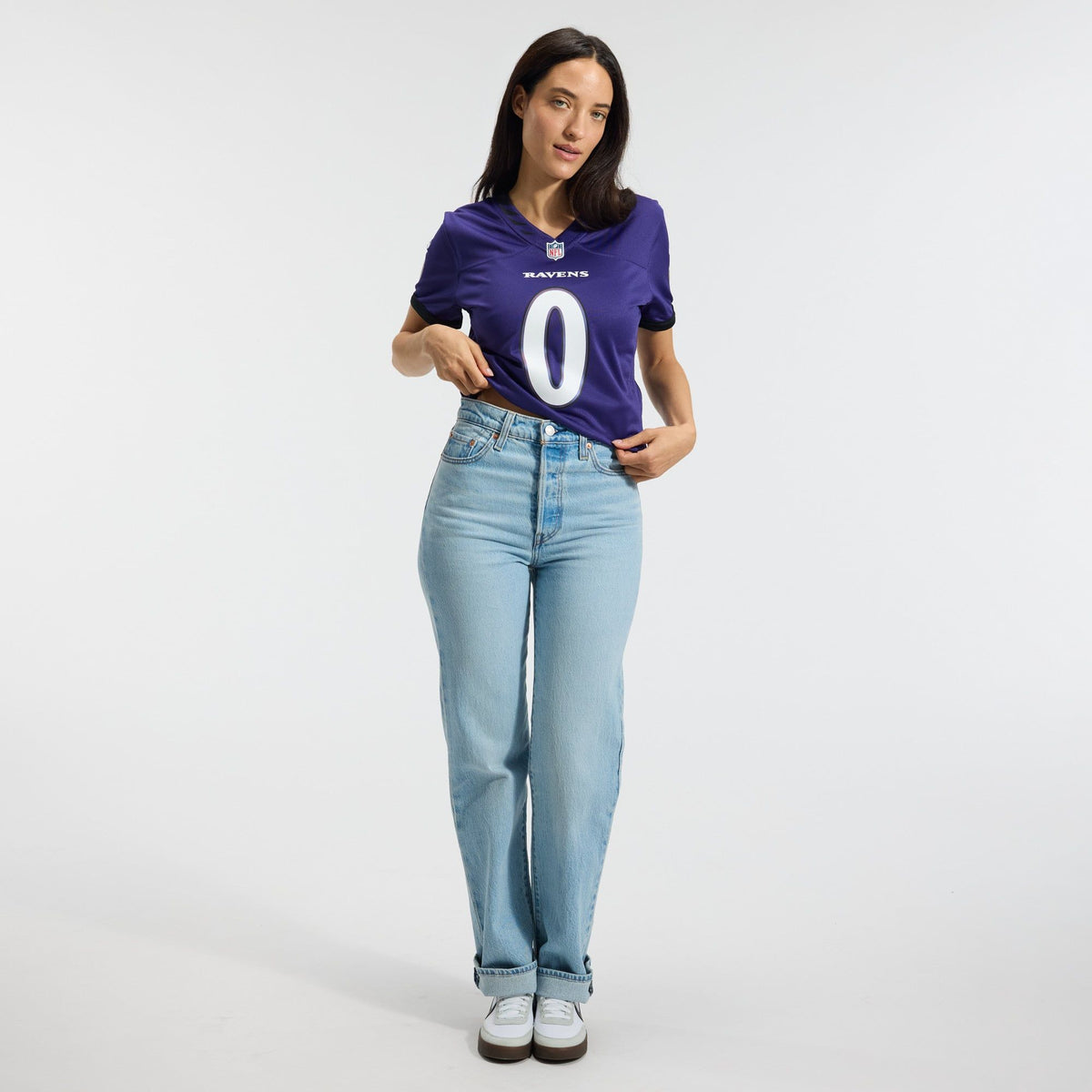 Women's Baltimore Ravens Roquan Smith Nike Purple Team Game Jersey