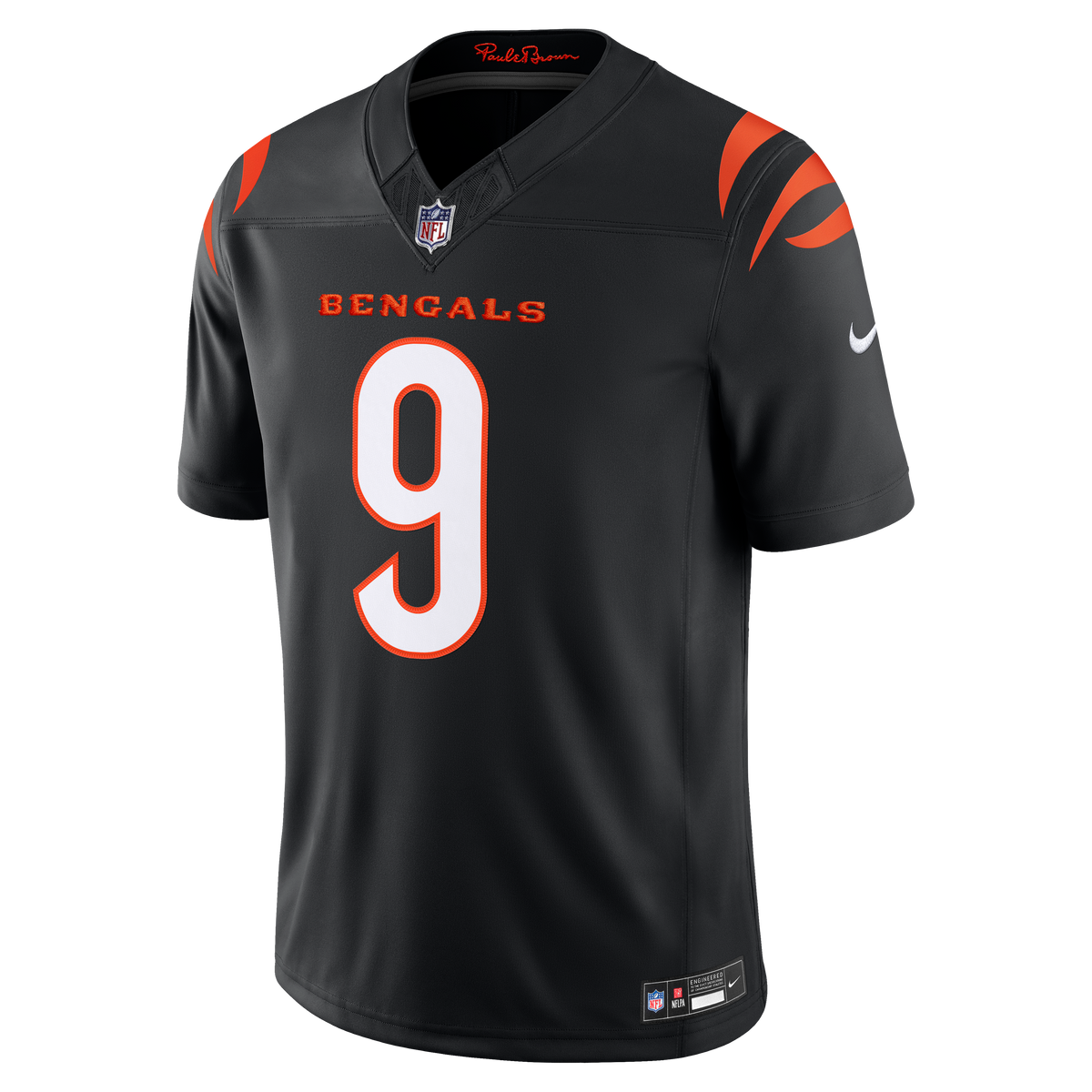 Men's Cincinnati Bengals Joe Burrow Nike Black Team Vapor Fuse Stitched Limited Jersey