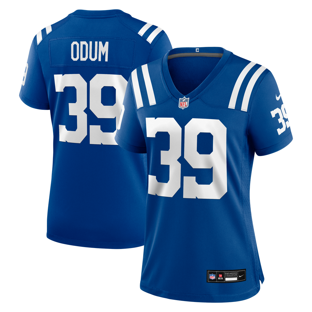 Women's Indianapolis Colts George Odum Nike Royal Team Game Jersey