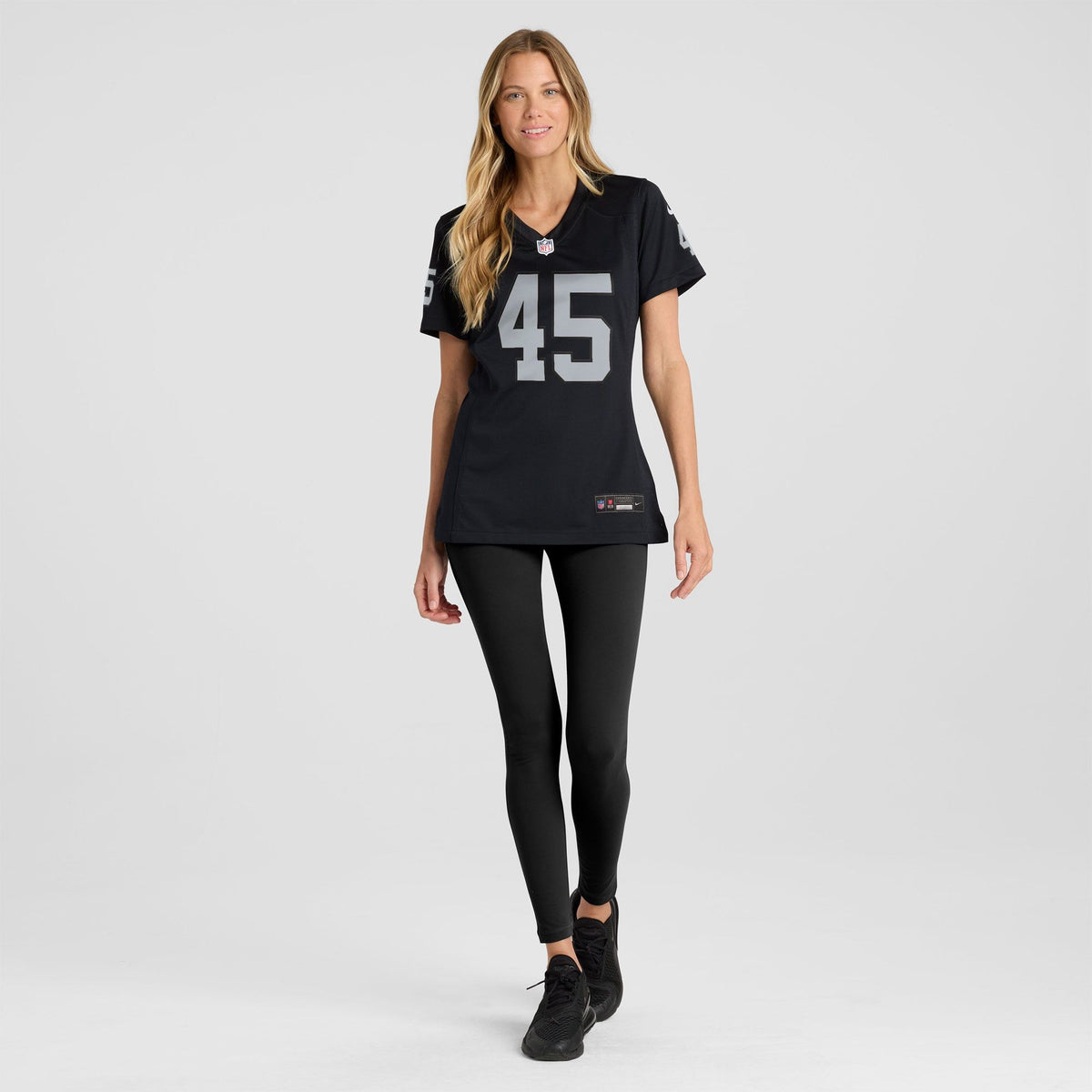 Women's Las Vegas Raiders Devin White Nike Black Team Game Jersey