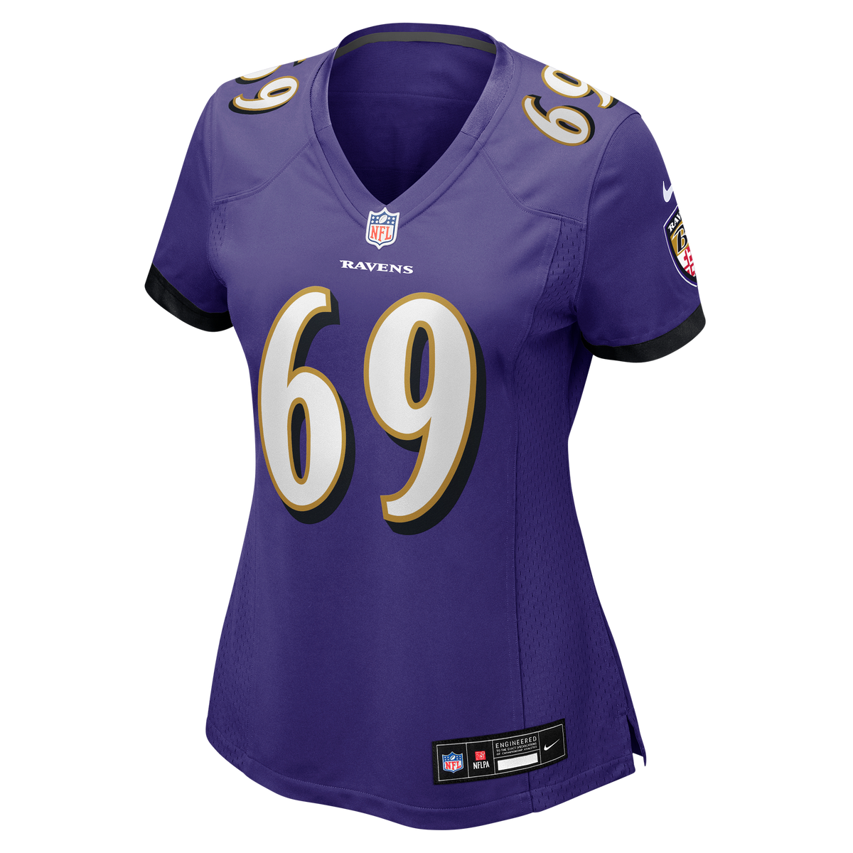 Women's Baltimore Ravens Josh Tupou Nike Purple Team Game Jersey