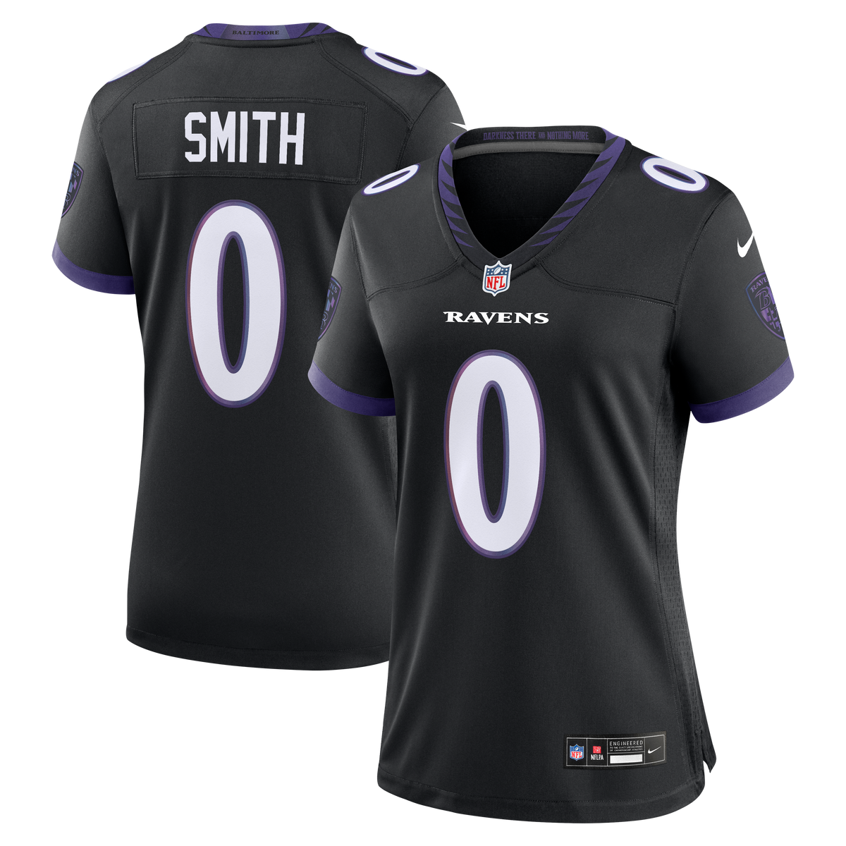 Women's Baltimore Ravens Roquan Smith Nike Black Alternate Game Jersey