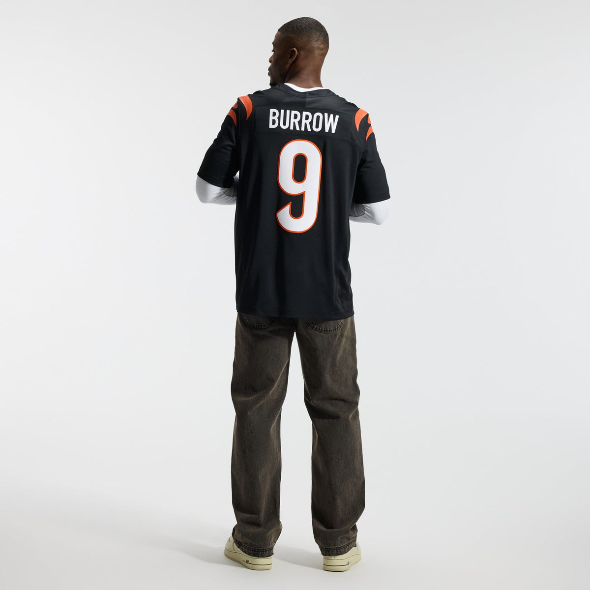 Men's Cincinnati Bengals Joe Burrow Nike Black Team Vapor Fuse Stitched Limited Jersey