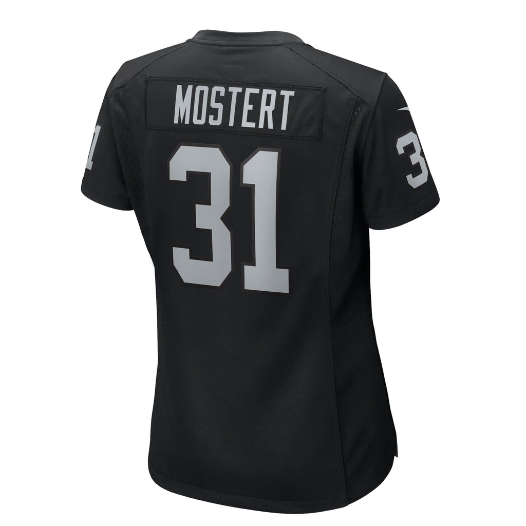 Women's Las Vegas Raiders Raheem Mostert Nike Black Team Game Jersey