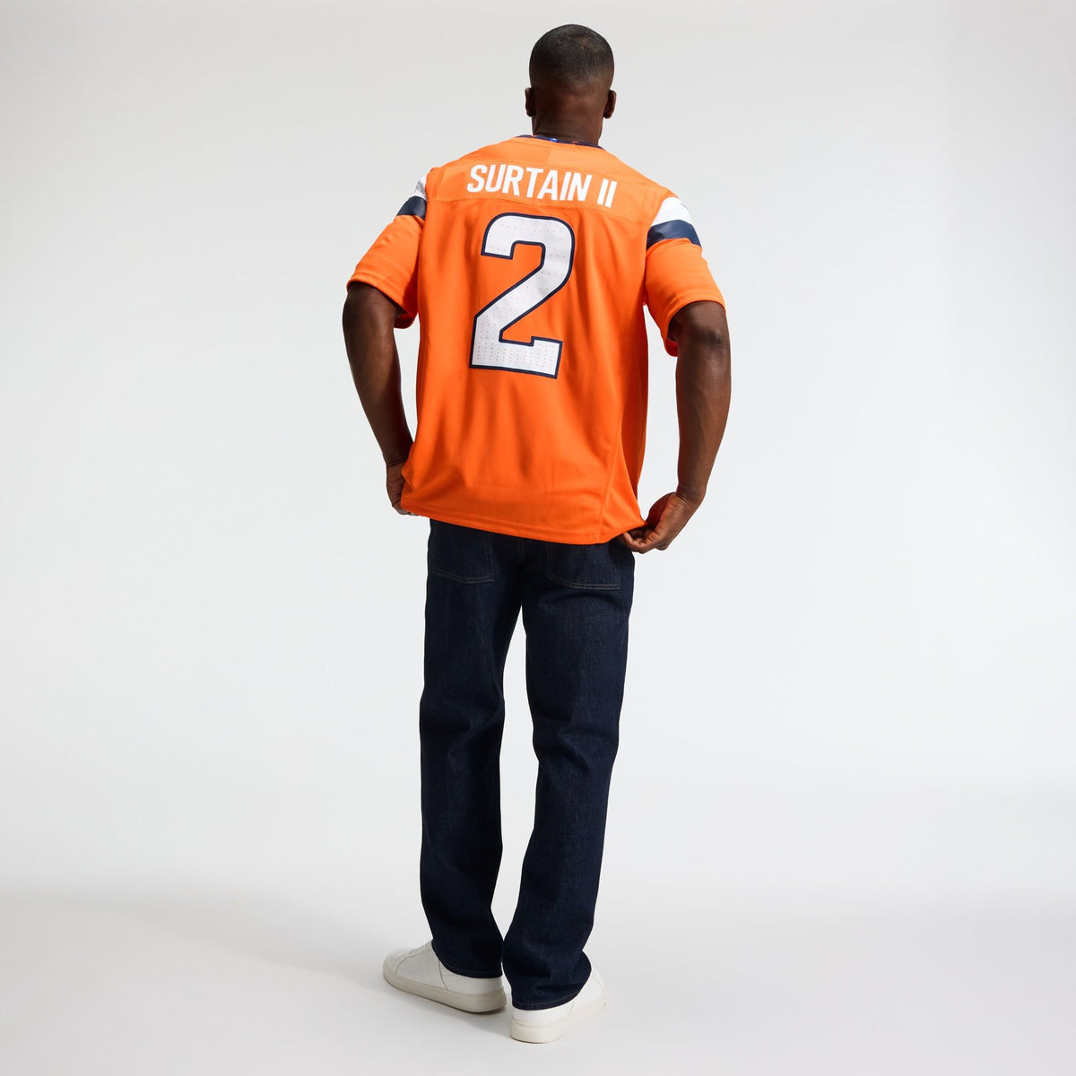 Men's Denver Broncos Patrick Surtain Ii Nike Orange Team Vapor Fuse Stitched Limited Jersey