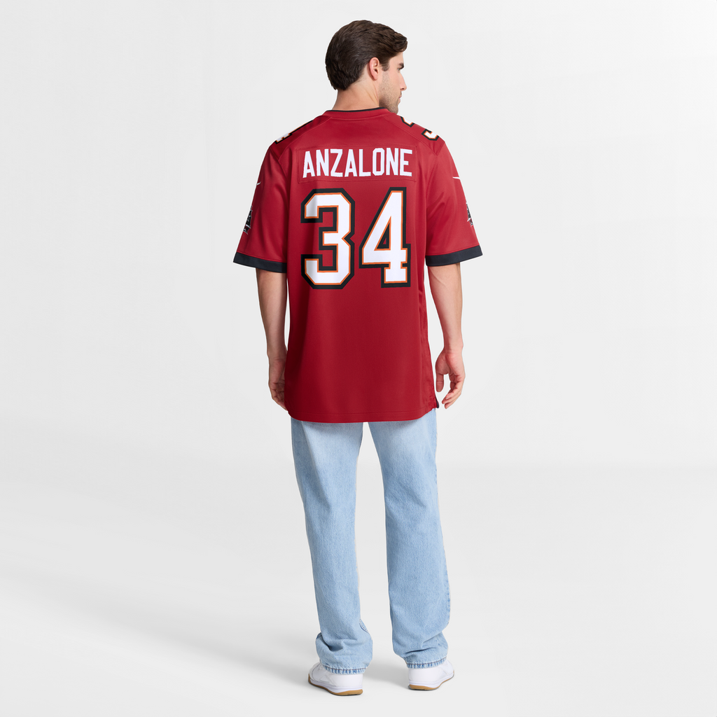 Men's Tampa Bay Buccaneers Alex Anzalone Nike Red Team Game Jersey