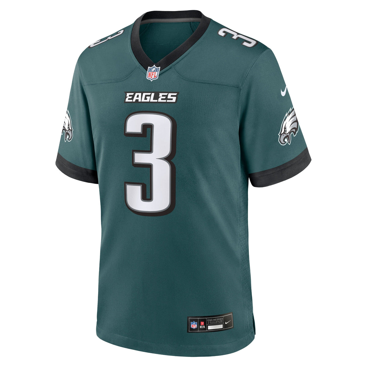 Men's Philadelphia Eagles Nolan Smith Jr Nike Midnight Green Team Game Jersey