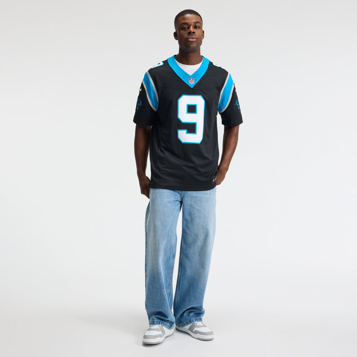 Men's Carolina Panthers Bryce Young Nike Black Team Vapor Fuse Stitched Limited Jersey