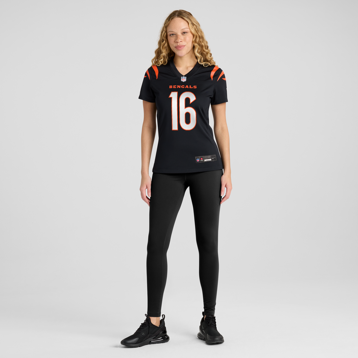 Women's Cincinnati Bengals Joe Flacco Nike Black Team Game Jersey