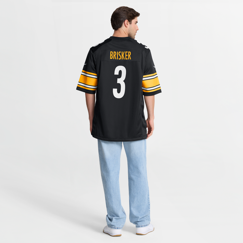 Men's Pittsburgh Steelers Jaquan Brisker Nike Black Team Game Jersey