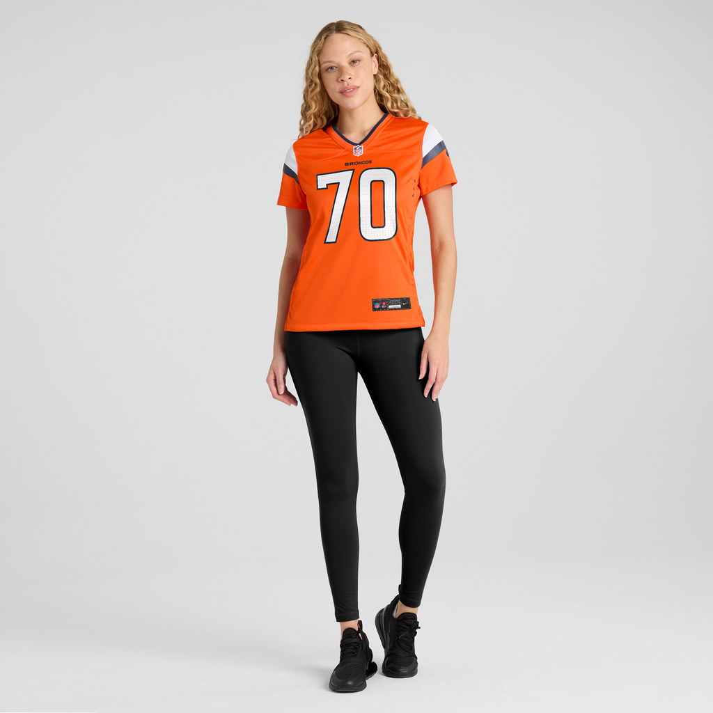Women's Denver Broncos Marques Cox Nike Orange Team Game Jersey