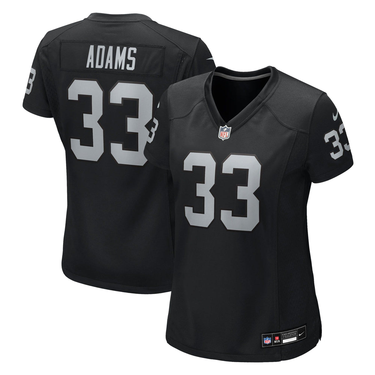 Women's Las Vegas Raiders Jamal Adams Nike Black Team Game Jersey