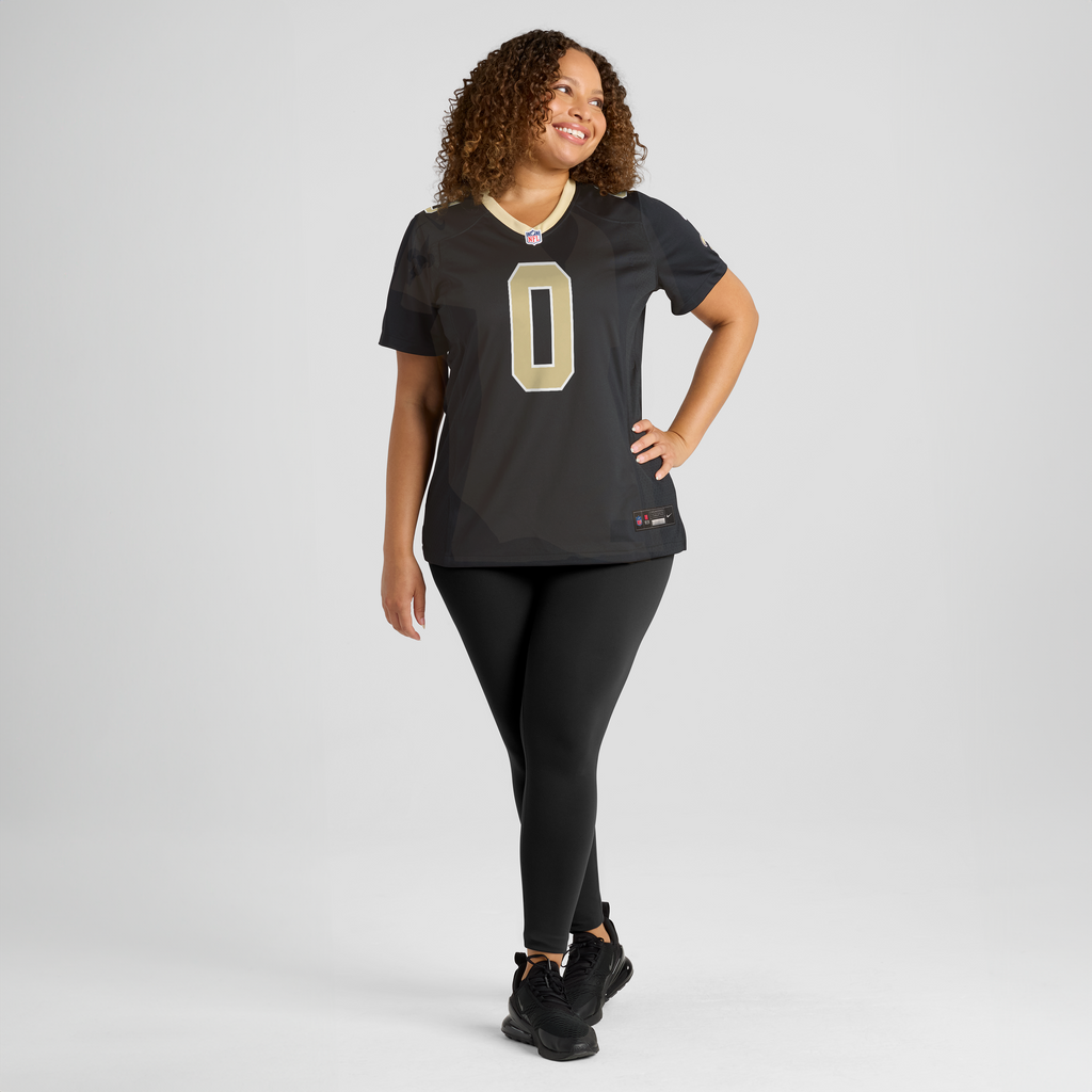 Women's New Orleans Saints Jordyn Tyson Nike Black Game Jersey