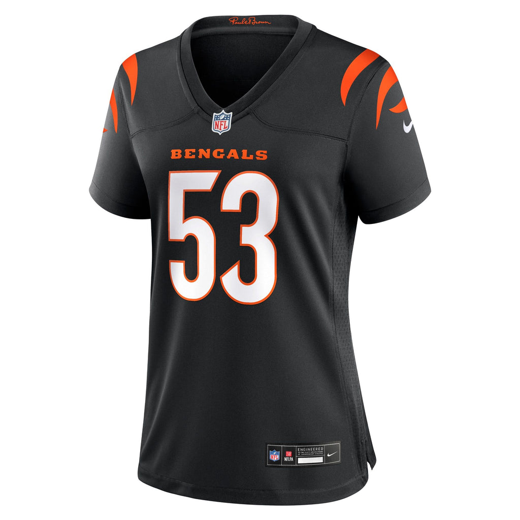 Women's Cincinnati Bengals Boye Mafe Nike Black Team Game Jersey
