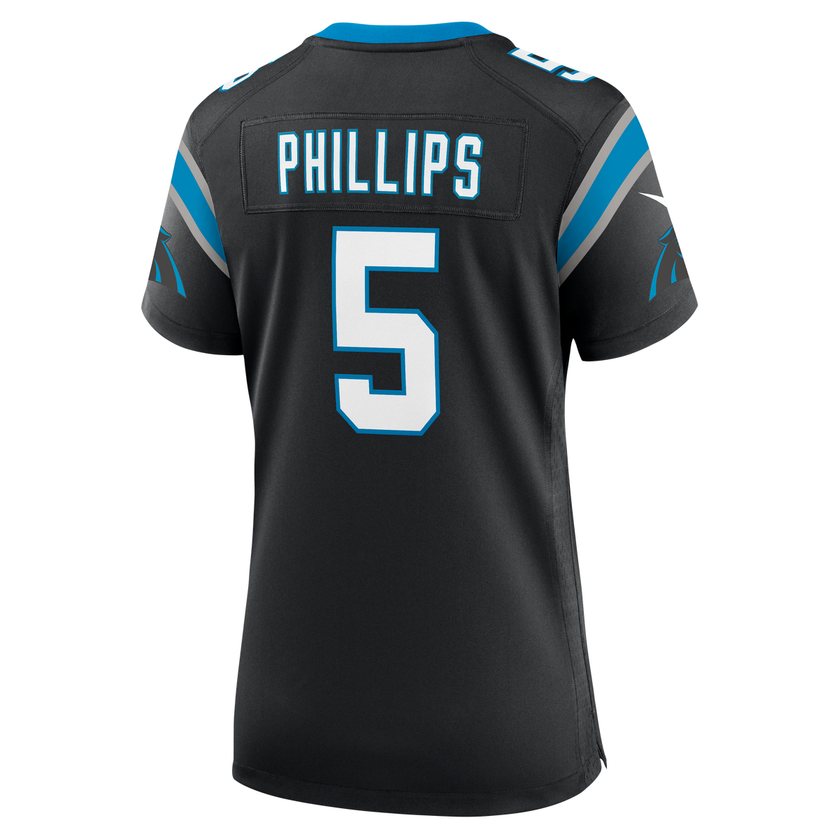 Women's Carolina Panthers Jaelan Phillips Nike Black Team Game Jersey