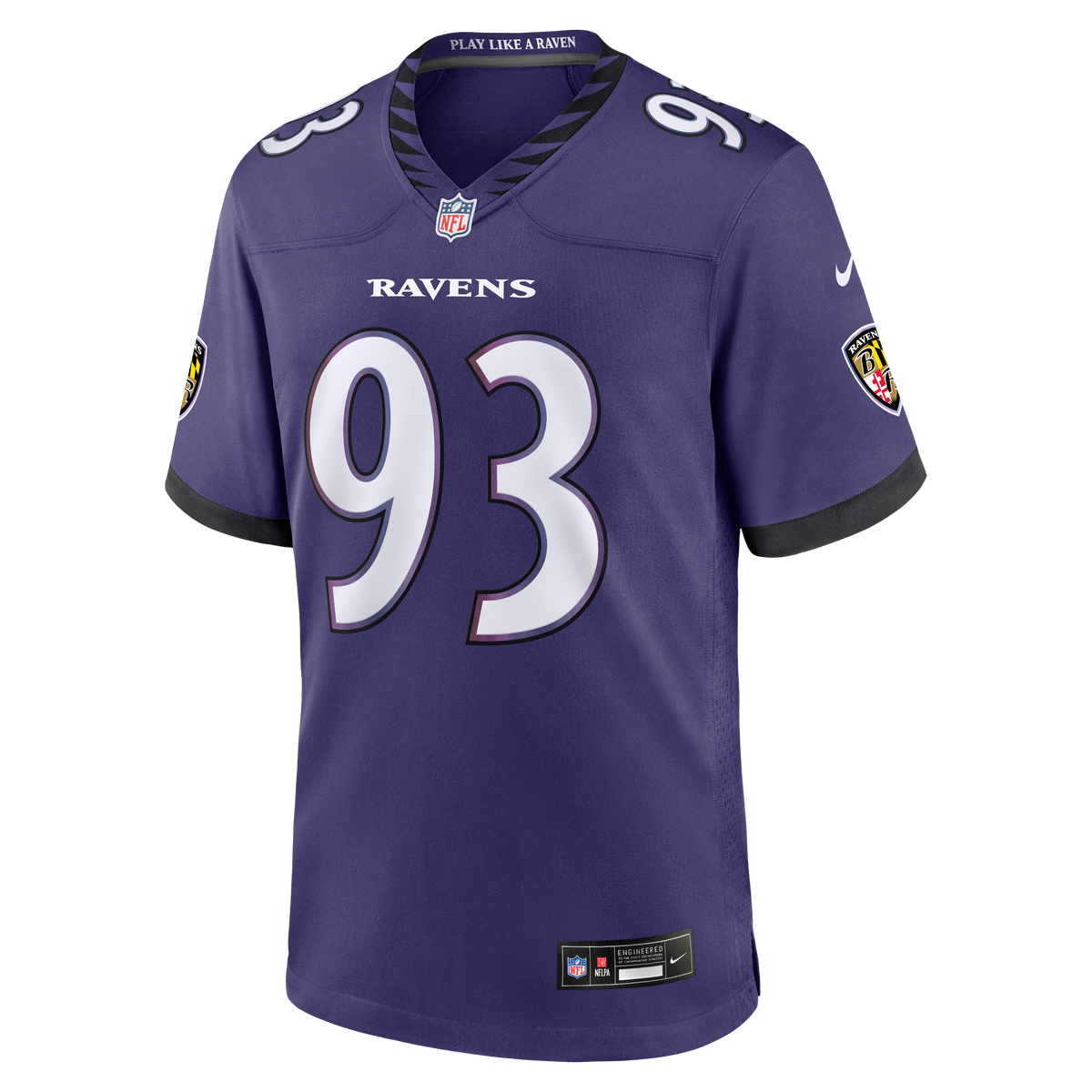 Men's Baltimore Ravens Calais Campbell Nike Purple Team Game Jersey