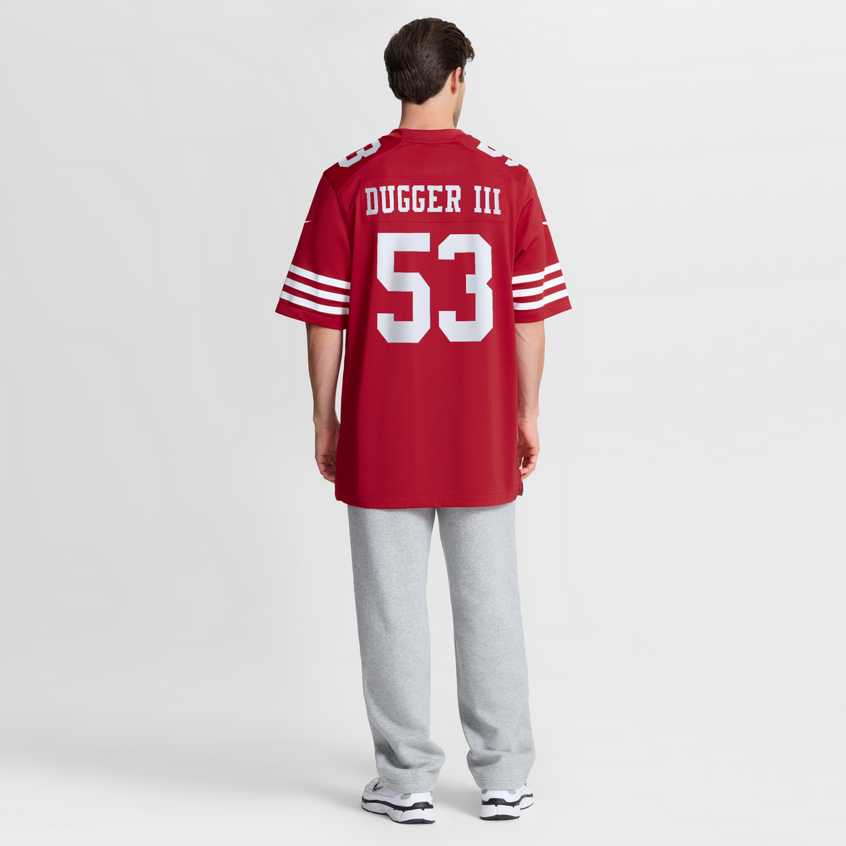 Men's San Francisco 49Ers Jaden Dugger Nike Scarlet Team Game Jersey