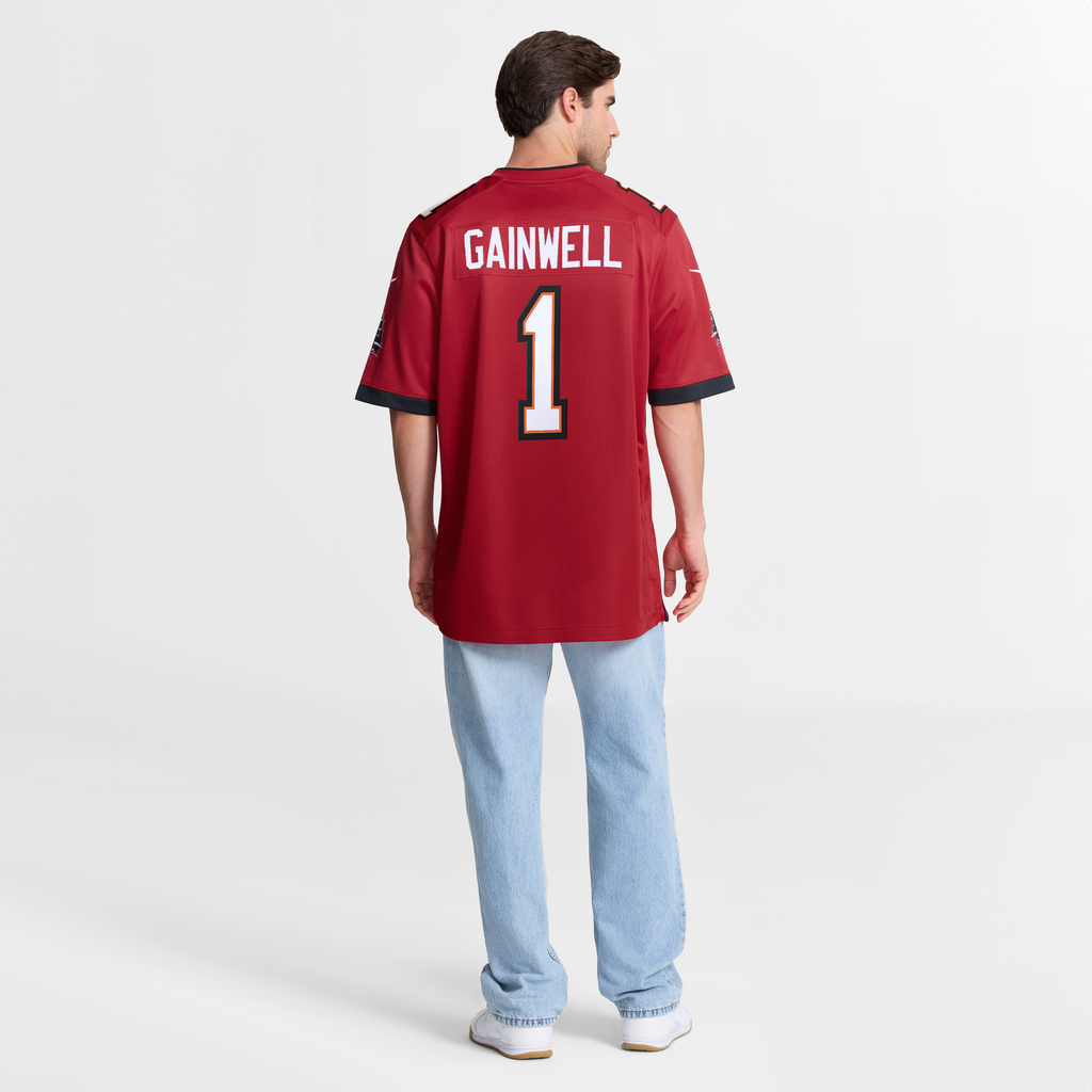Men's Tampa Bay Buccaneers Kenneth Gainwell Nike Red Team Game Jersey
