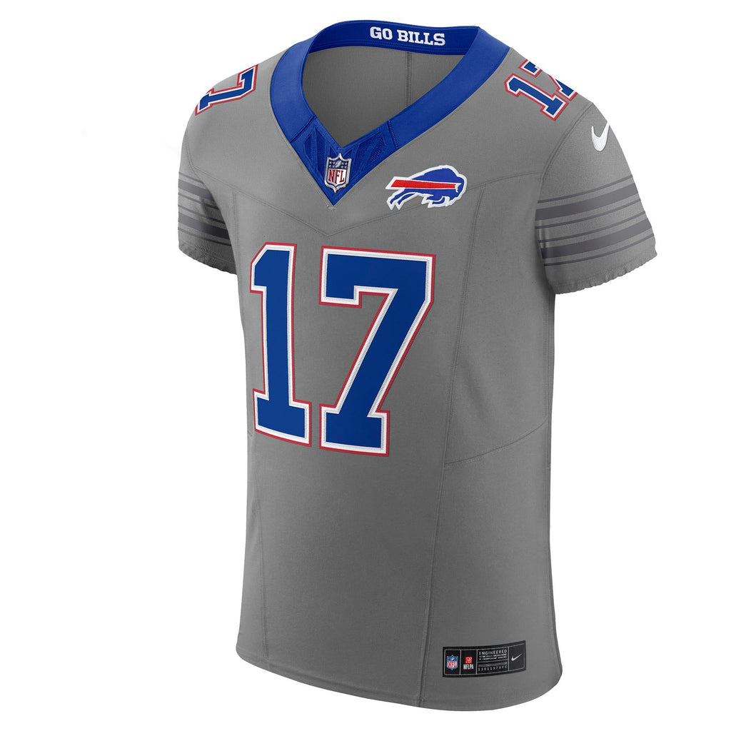 Men's Buffalo Bills Josh Allen Nike Gray Nickel City Vapor Fuse Elite Jersey