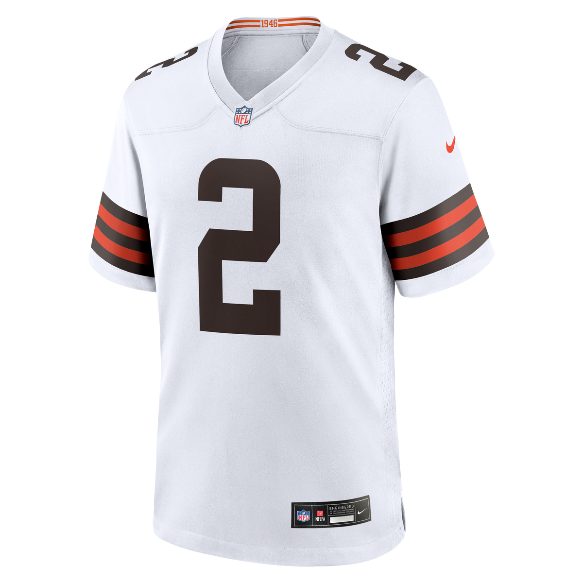 Men's Cleveland Browns Shedeur Sanders Nike White Game Jersey