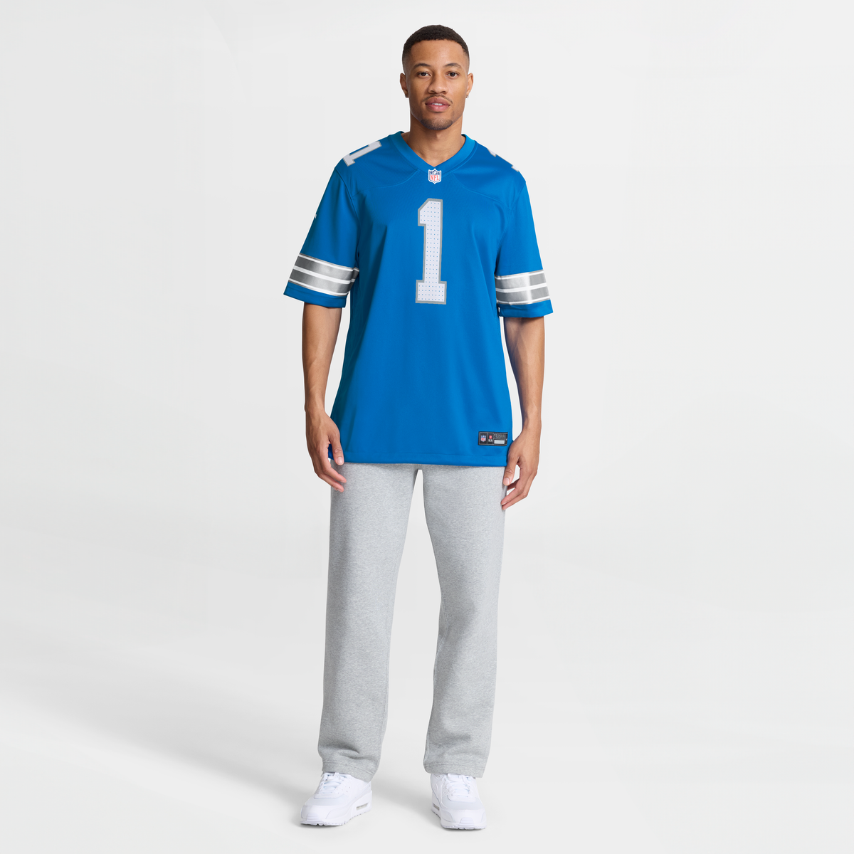Men's Detroit Lions Blake Miller Nike Blue 2026 Nfl Draft First Round Pick No 17 Team Game Jersey