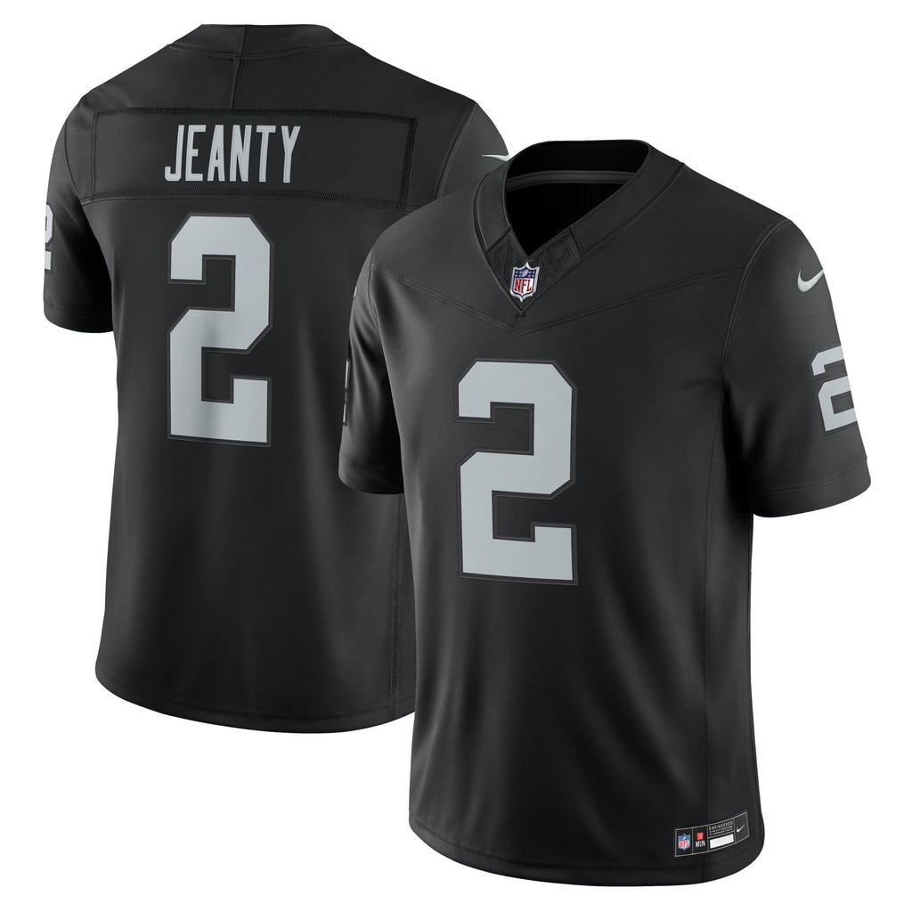 Men's Las Vegas Raiders Ashton Jeanty Nike Black Team Vapor Fuse Stitched Limited Jersey