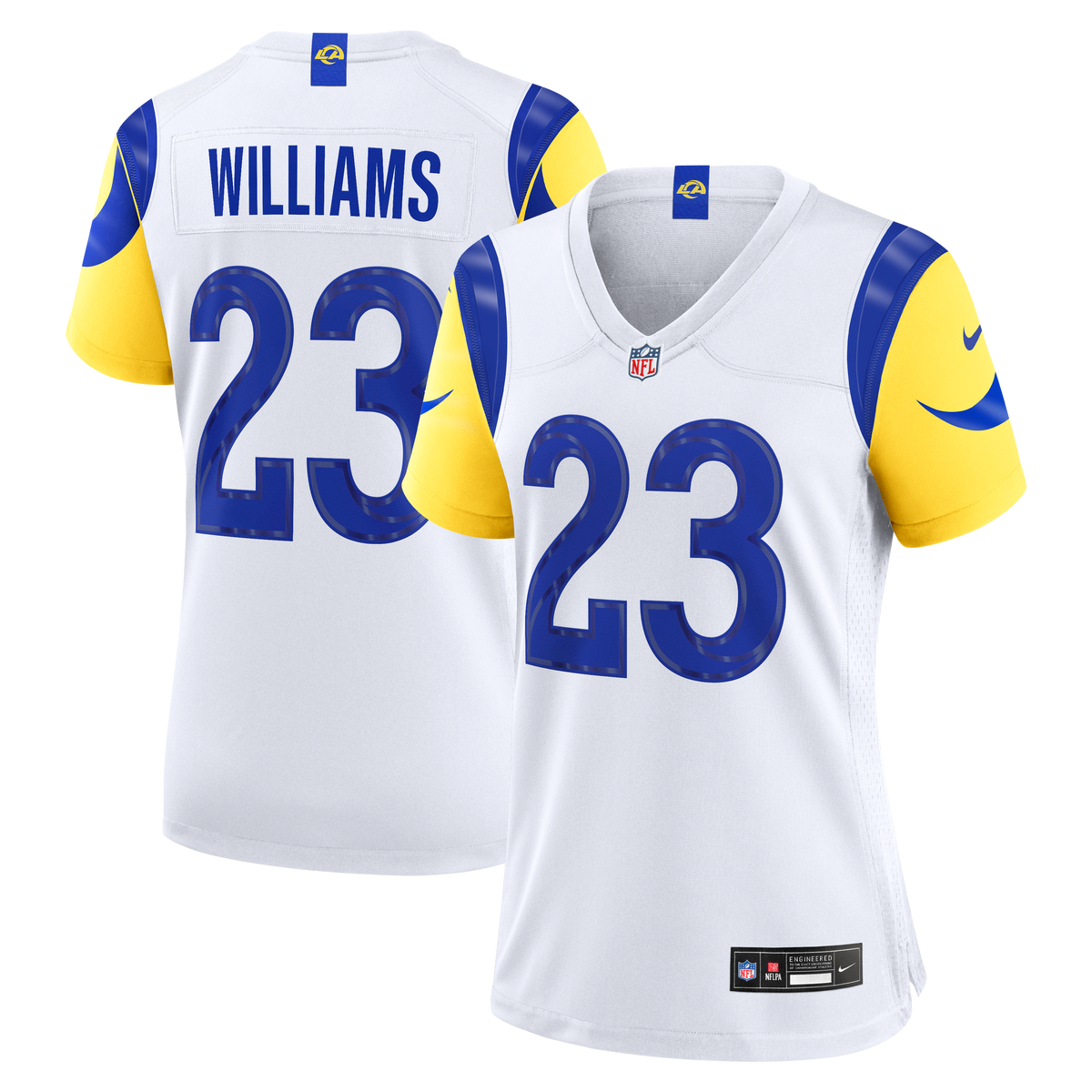 Women's Los Angeles Rams Kyren Williams Nike White Game Jersey
