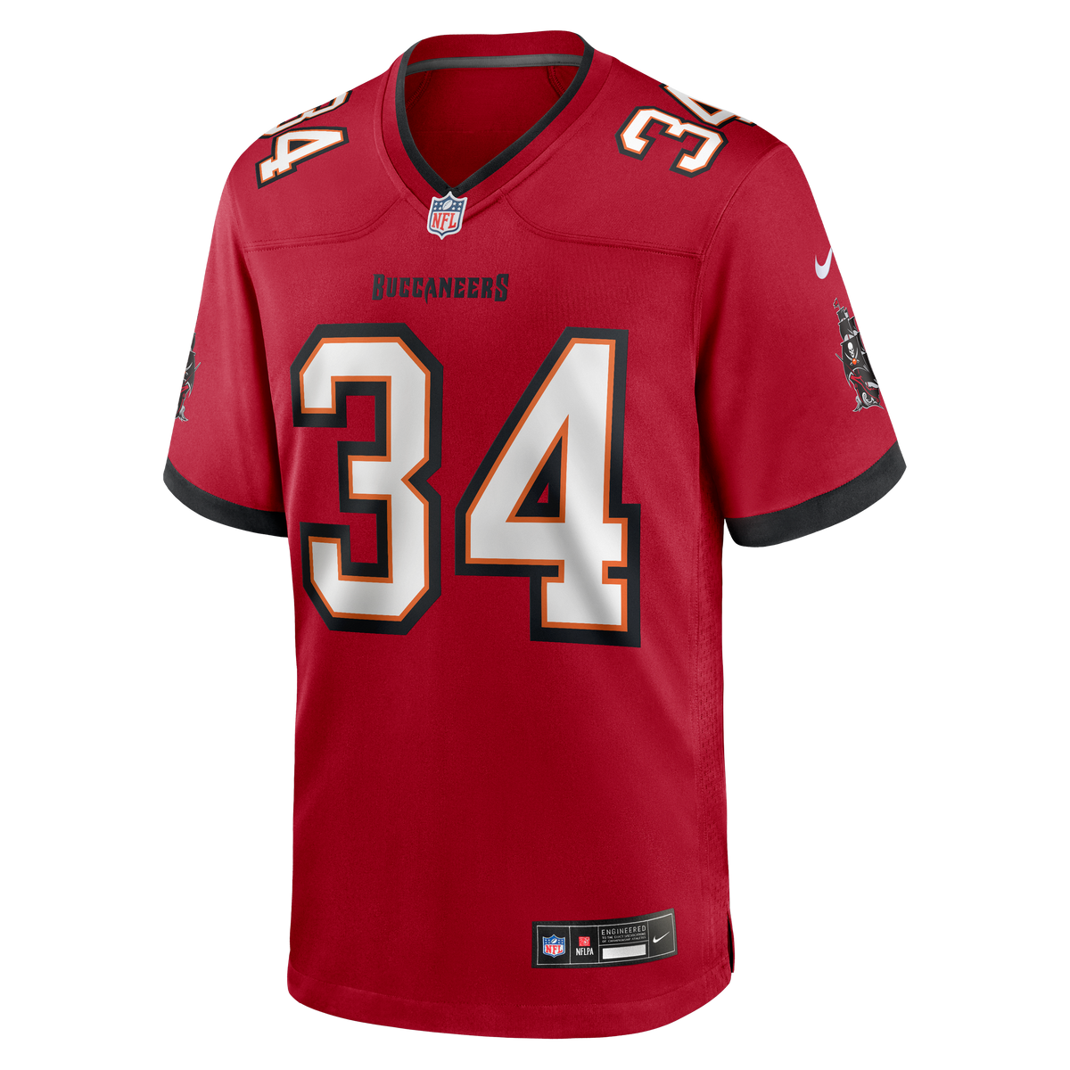 Men's Tampa Bay Buccaneers Alex Anzalone Nike Red Team Game Jersey