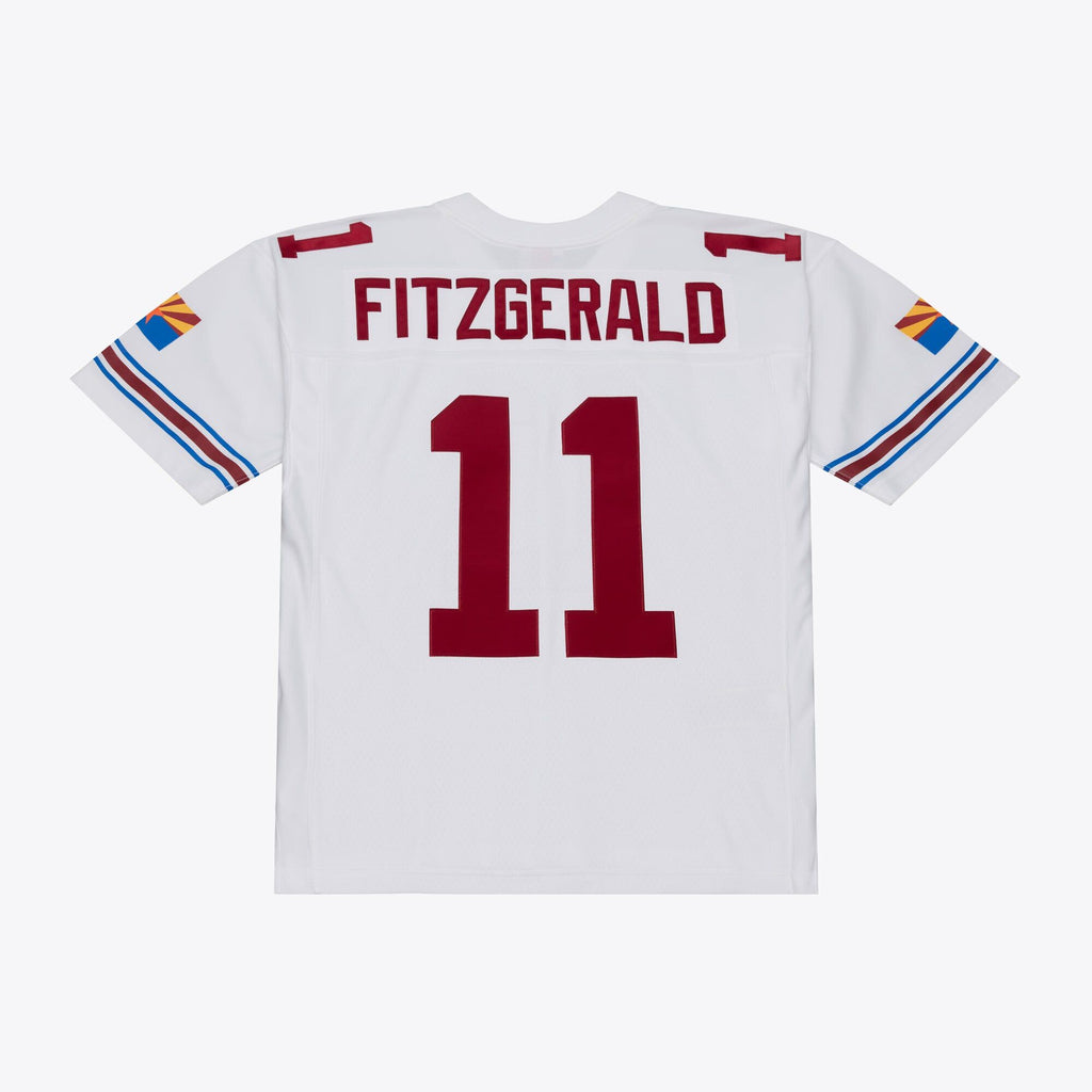 Men's Arizona Cardinals Larry Fitzgerald Mitchell And Ness White 2004 Legacy Replica Player Jersey