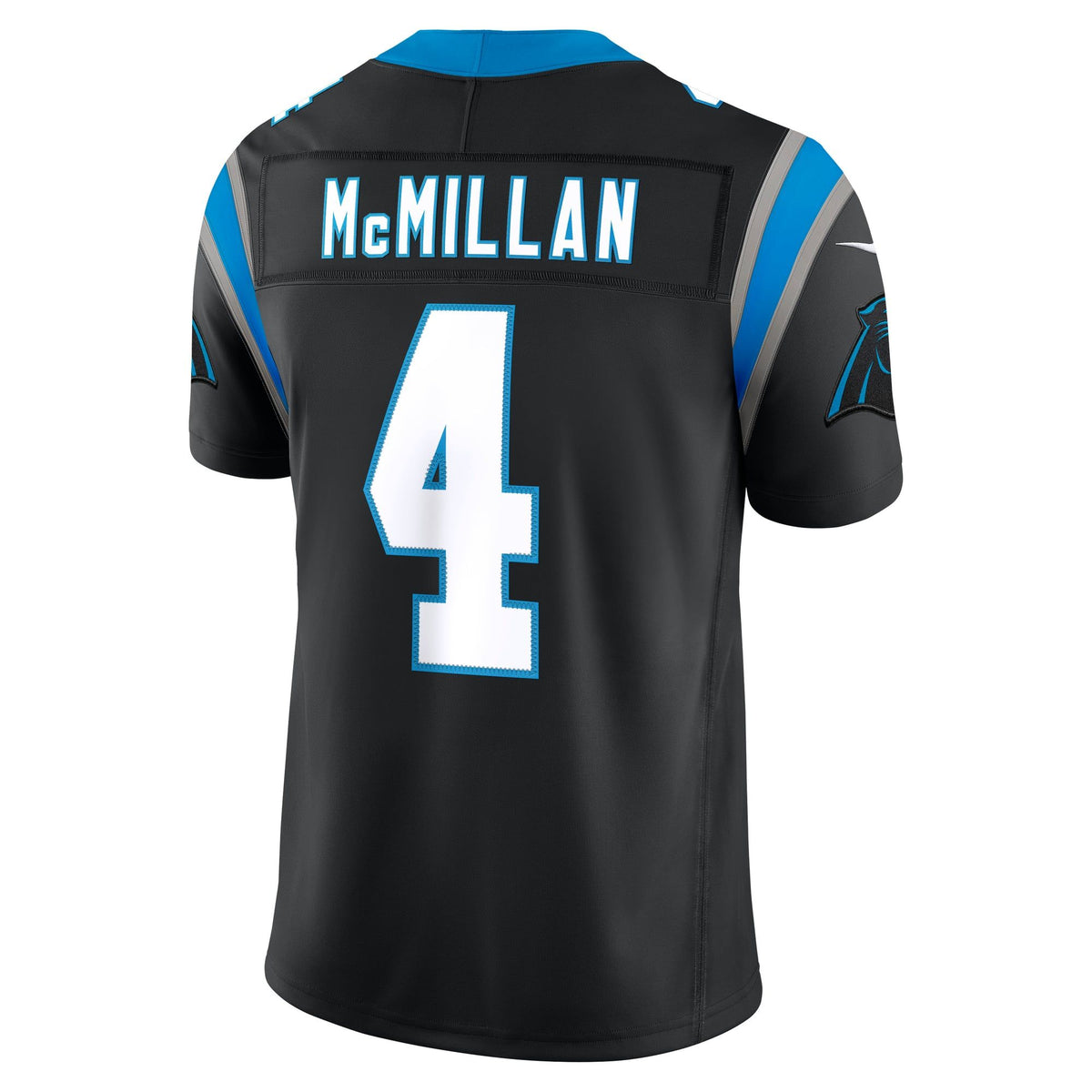 Men's Carolina Panthers Tetairoa Mcmillan Nike Black Team Vapor Fuse Stitched Limited Jersey