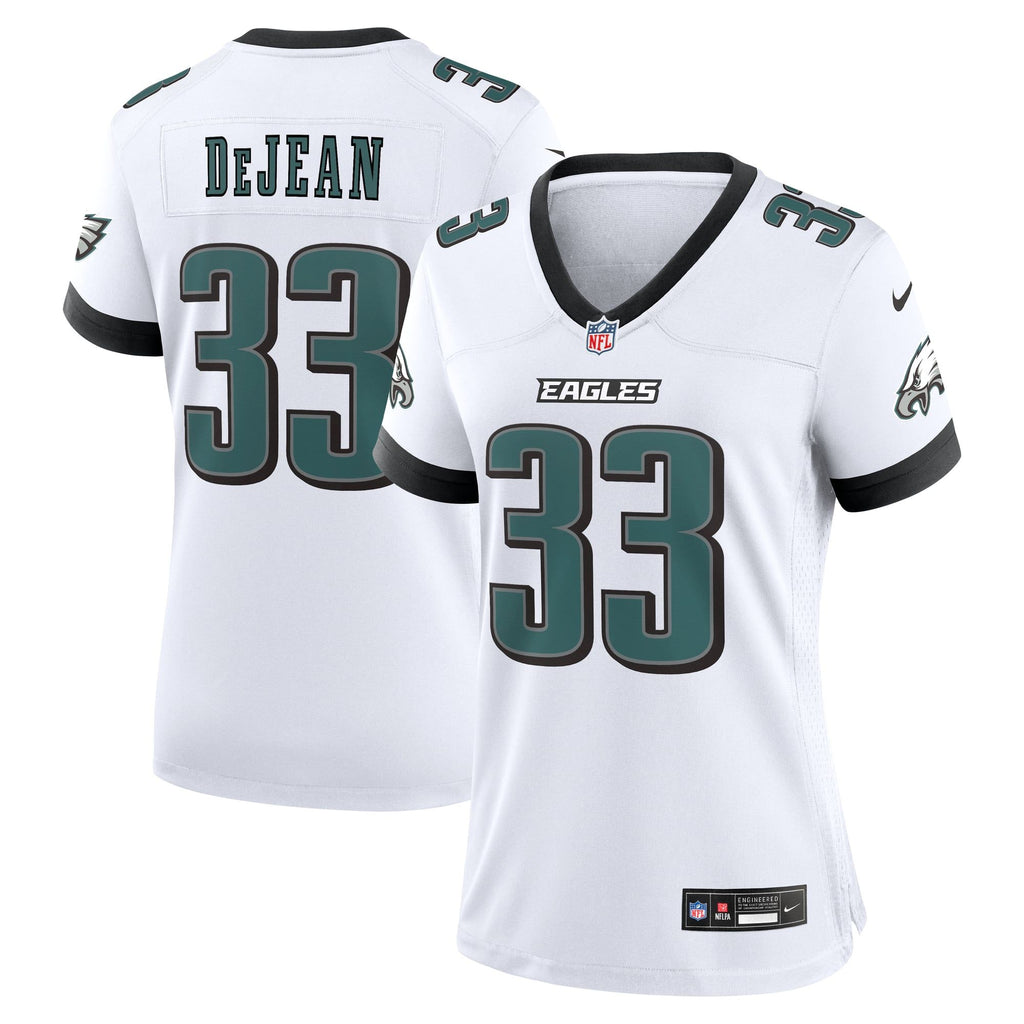 Women's Philadelphia Eagles Cooper Dejean Nike White Game Jersey