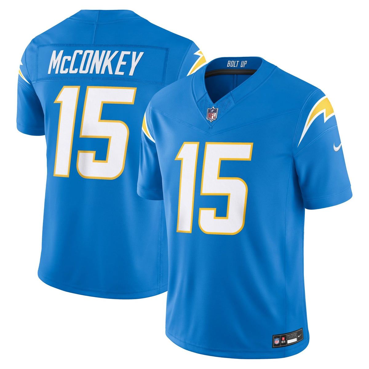 Men's Los Angeles Chargers Ladd Mcconkey Nike Powder Blue Team Vapor Fuse Stitched Limited Jersey