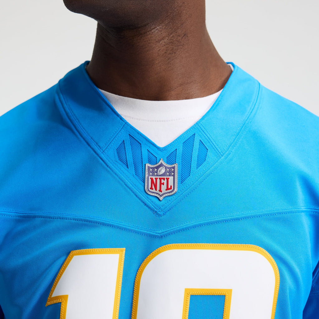 Men's Los Angeles Chargers Justin Herbert Nike Powder Blue Team Vapor Fuse Stitched Limited Jersey
