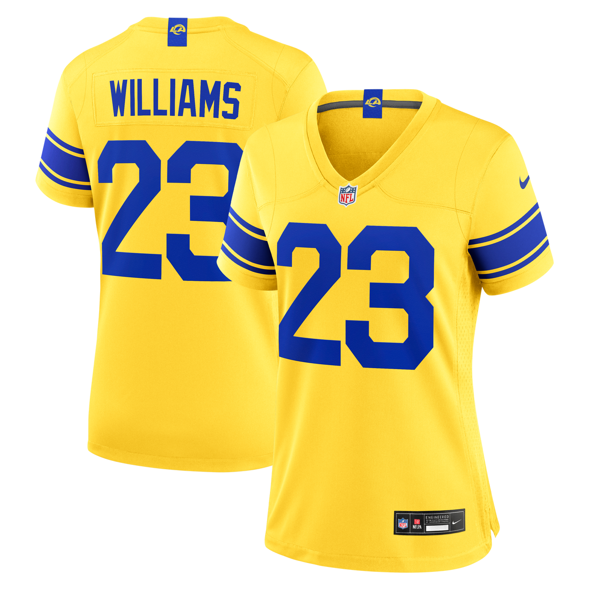 Women's Los Angeles Rams Kyren Williams Nike Classic Sol Game Jersey