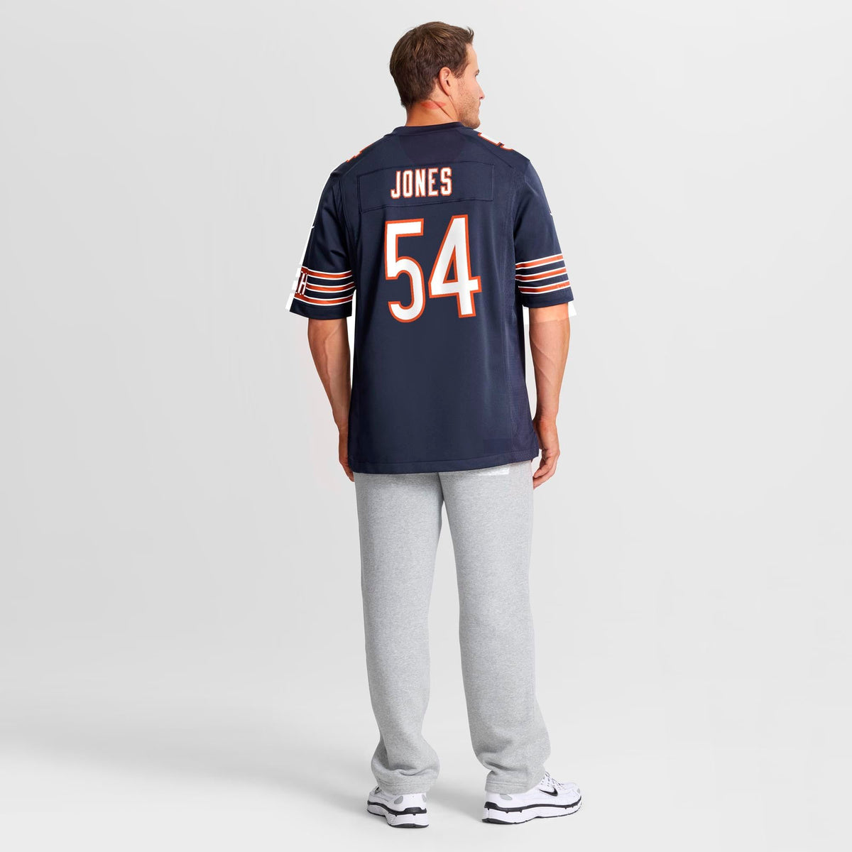 Men's Chicago Bears Logan Jones Nike Navy Team Game Jersey