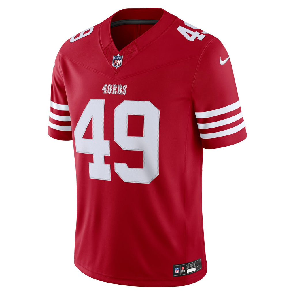 Men's San Francisco 49Ers The Faithful Nike Scarlet Team Vapor Fuse Stitched Limited Jersey