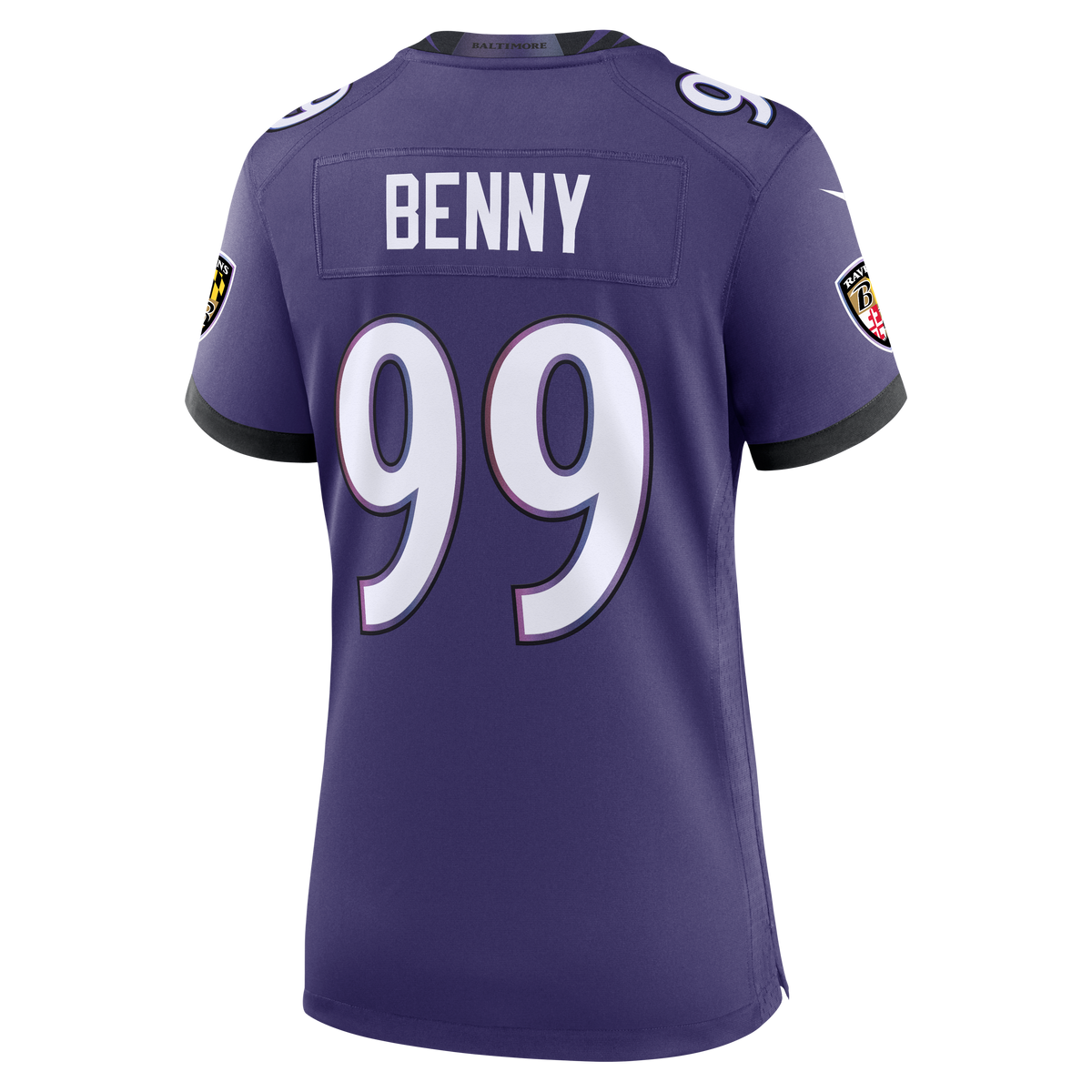 Women's Baltimore Ravens Rayshaun Benny Nike Purple Team Game Jersey