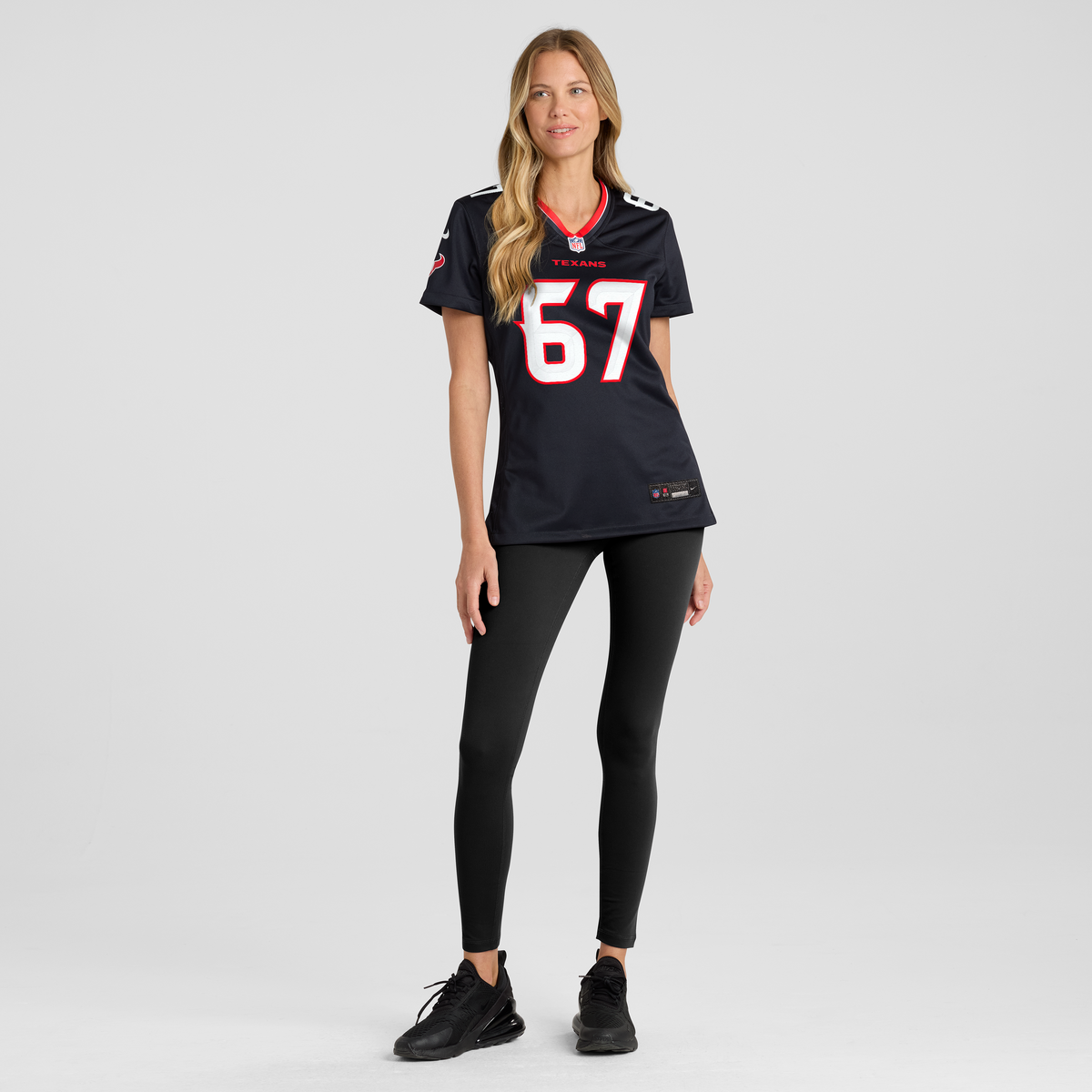 Women's Houston Texans Evan Brown Nike Navy Team Game Jersey
