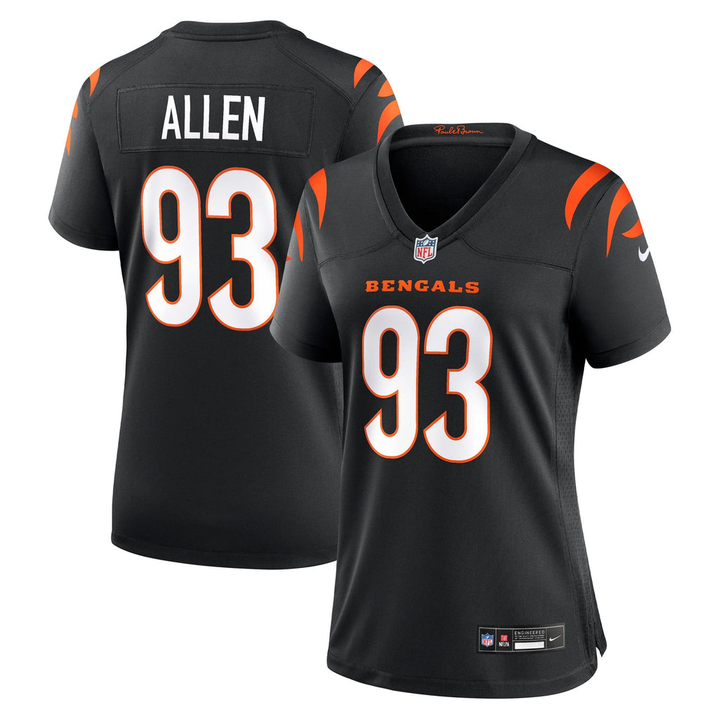 Women's Cincinnati Bengals Jonathan Allen Nike Black Team Game Jersey