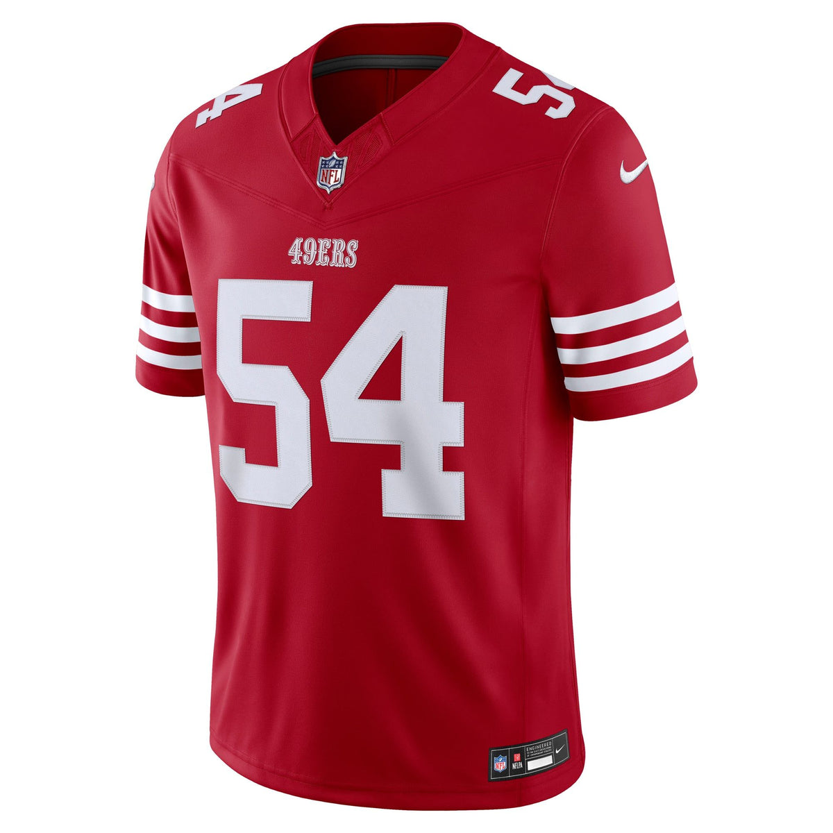 Men's San Francisco 49Ers Fred Warner Nike Scarlet Team Vapor Fuse Stitched Limited Jersey