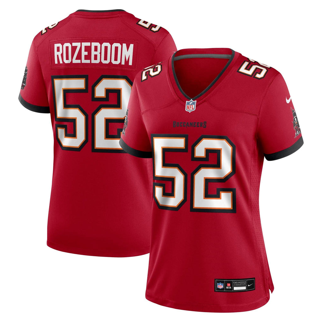 Women's Tampa Bay Buccaneers Christian Rozeboom Nike Red Team Game Jersey